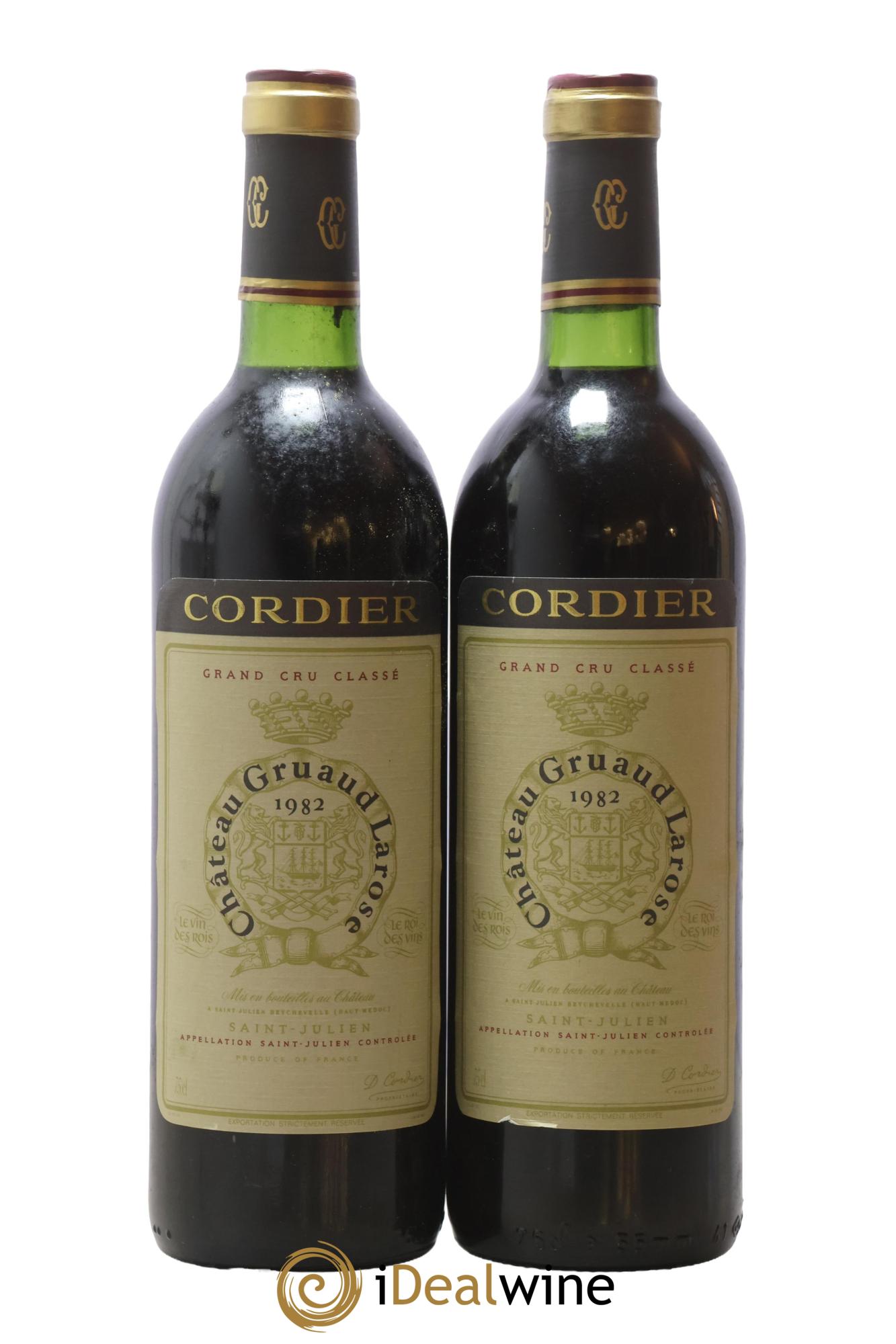 Château Gruaud Larose 2ème Grand Cru Classé 1982 - Lot de 2 bouteilles - 0