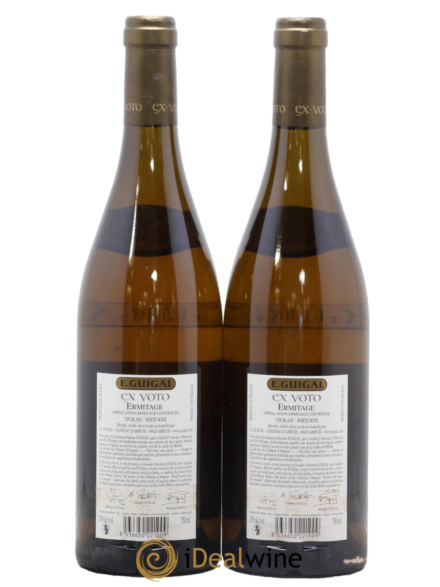 Ermitage Ex Voto Guigal 2010 - Lot de 2 bouteilles - 1