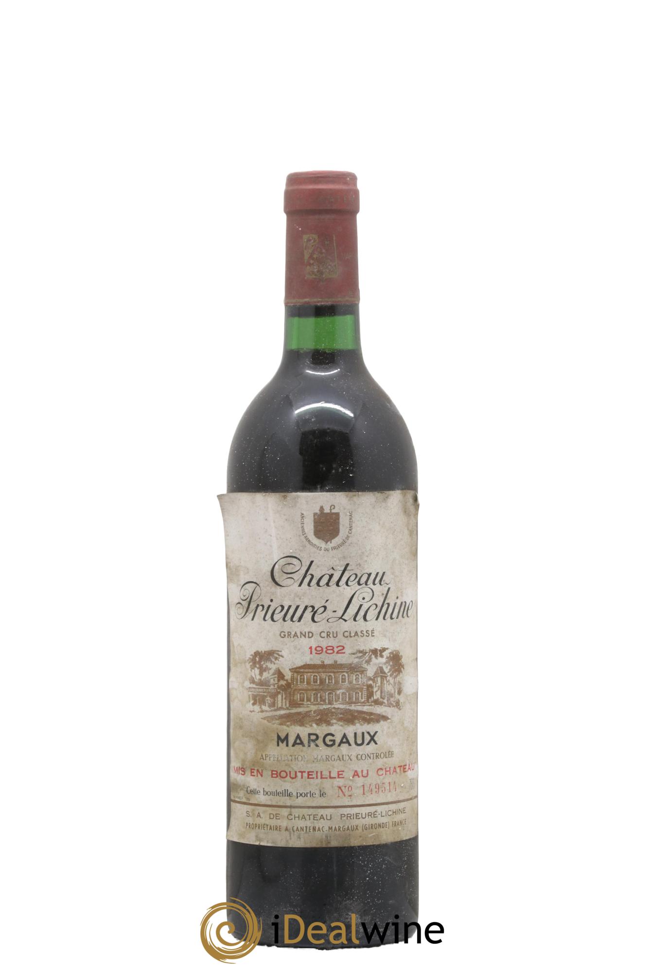Château Prieuré Lichine 4ème Grand Cru Classé 1982 - Lot of 1 bottle - 0