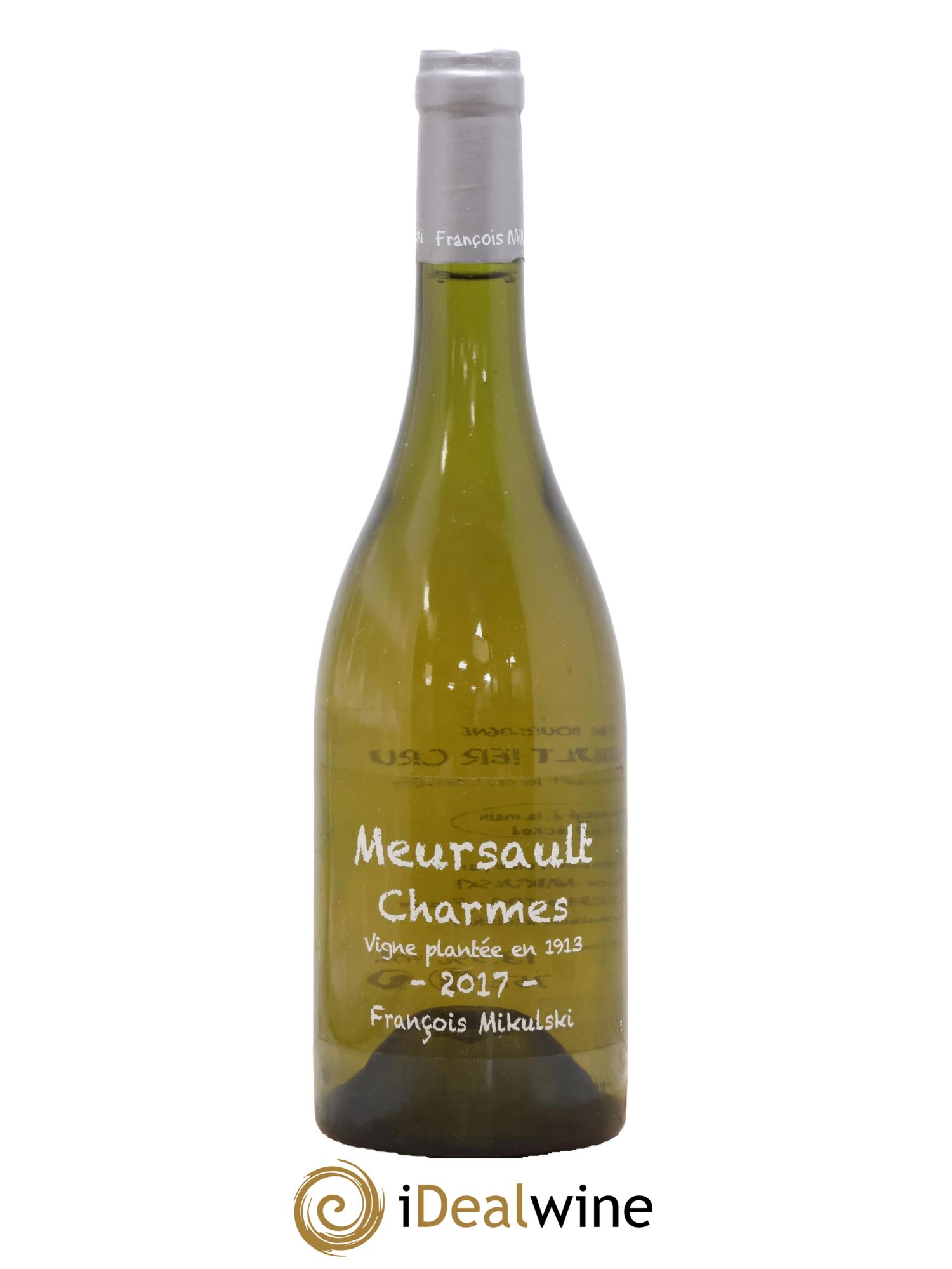 Meursault 1er Cru Charmes François Mikulski 2017 - Lot de 1 bouteille - 0