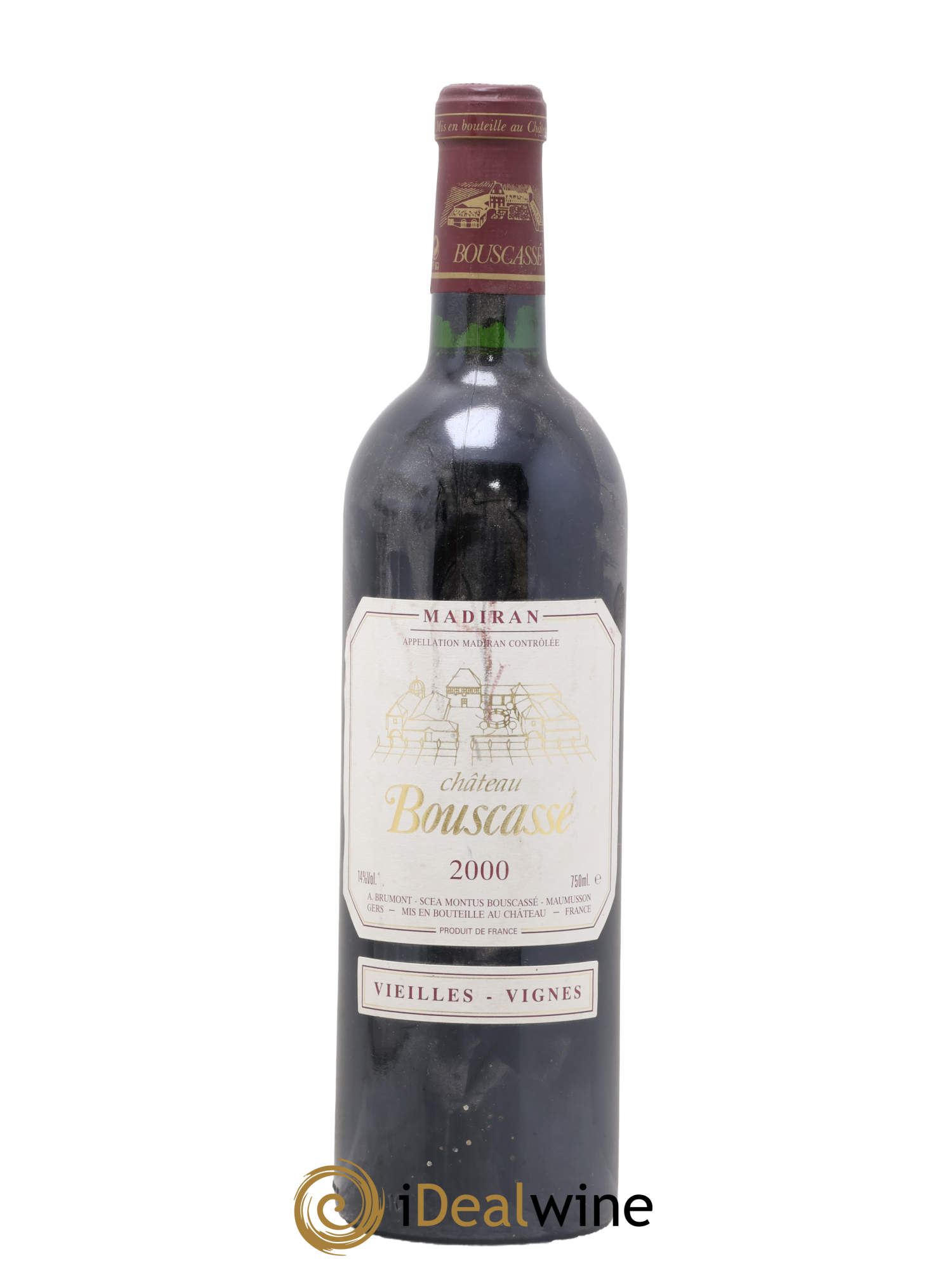 Madiran Vieilles Vignes Château Bouscassé - Alain Brumont 2000 - Lot de 1 bouteille - 0
