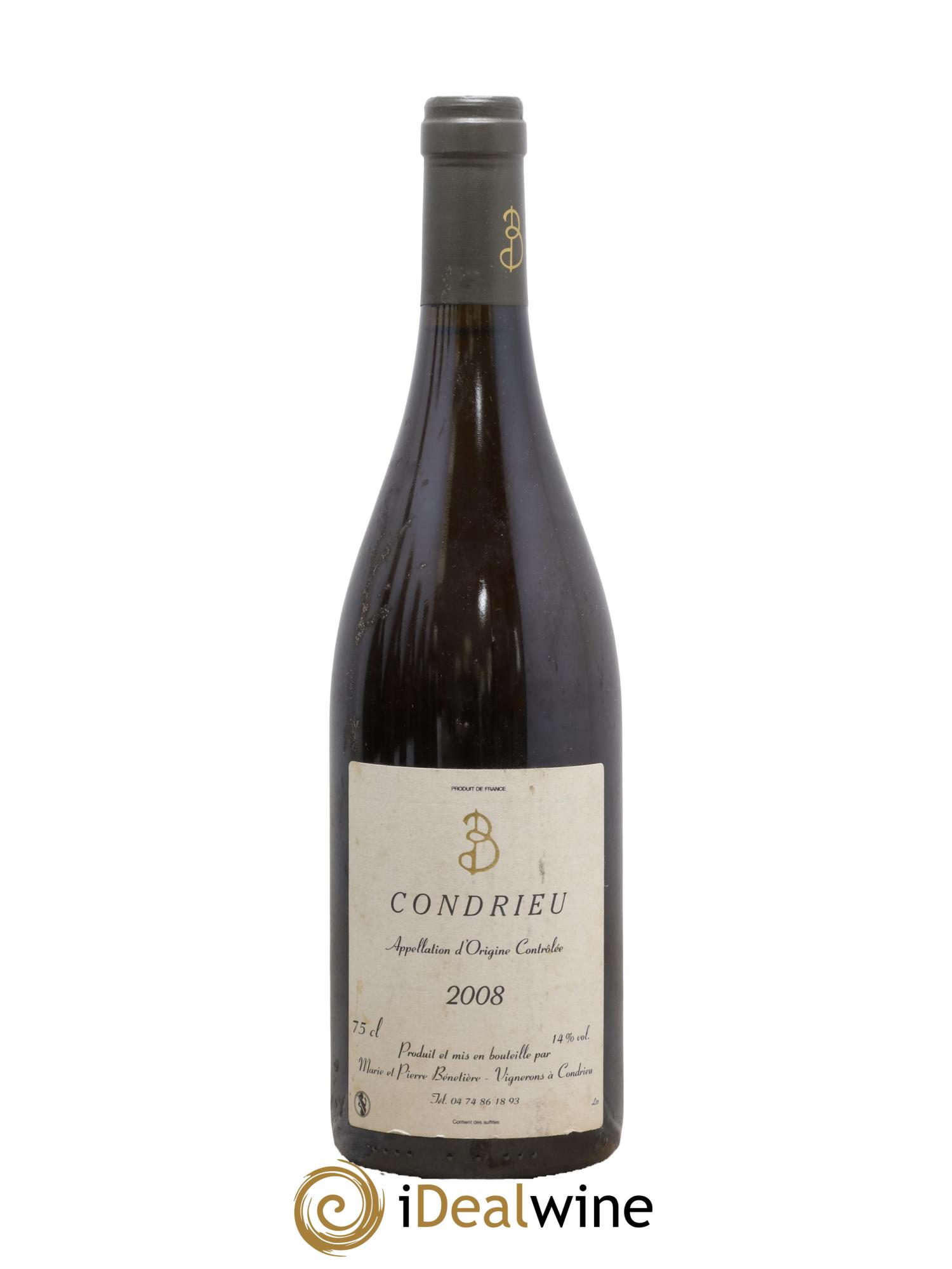Condrieu Marie et Pierre Bénetière (Domaine) 2008 - Lot de 1 bouteille - 0