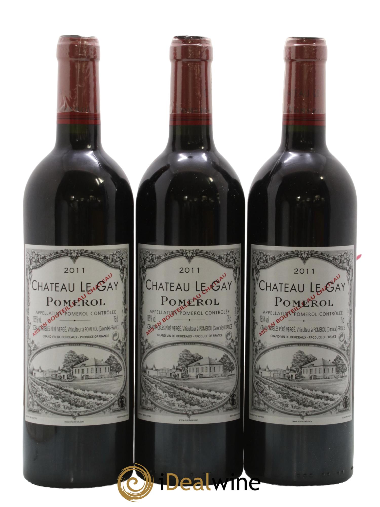 Château Le Gay  2011 - Lot de 3 bouteilles - 0