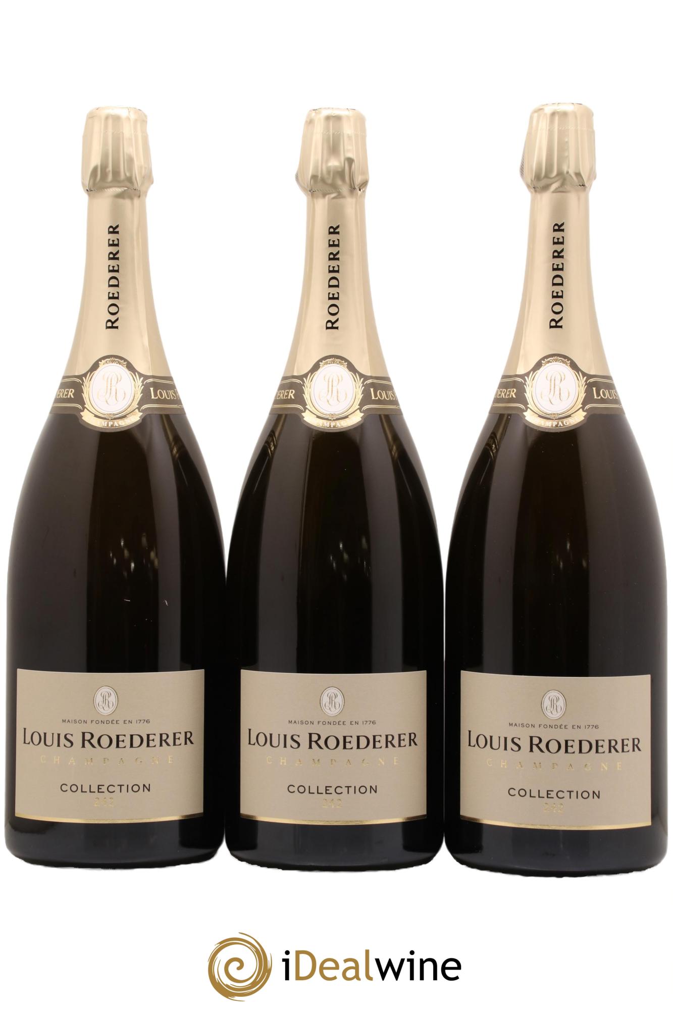 Collection 242 Brut Louis Roederer - Lot de 3 magnums - 0
