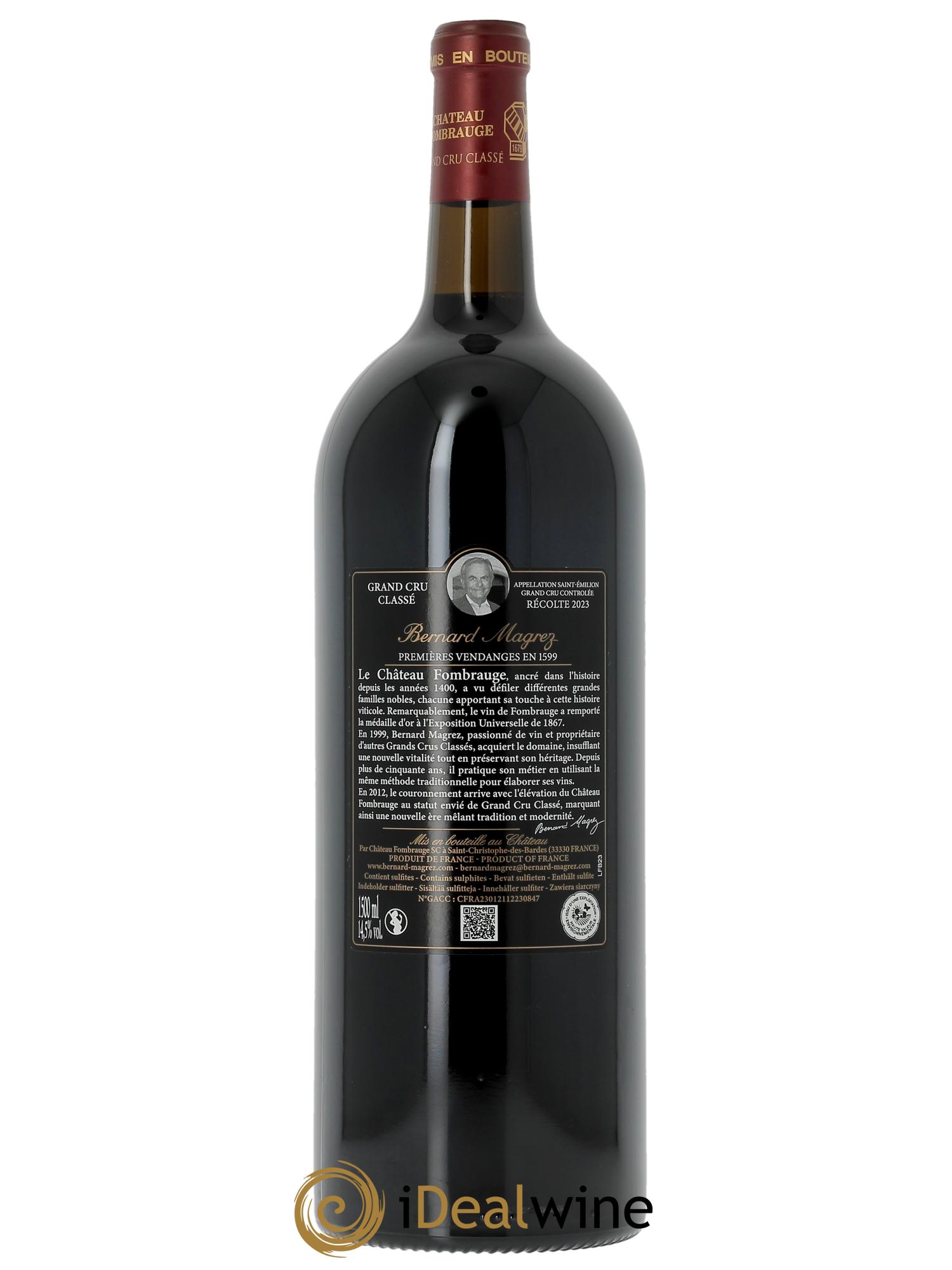 Château Fombrauge Grand Cru Classé (OWC if 6 mgs) 2023 - Lot of 1 magnum - 1
