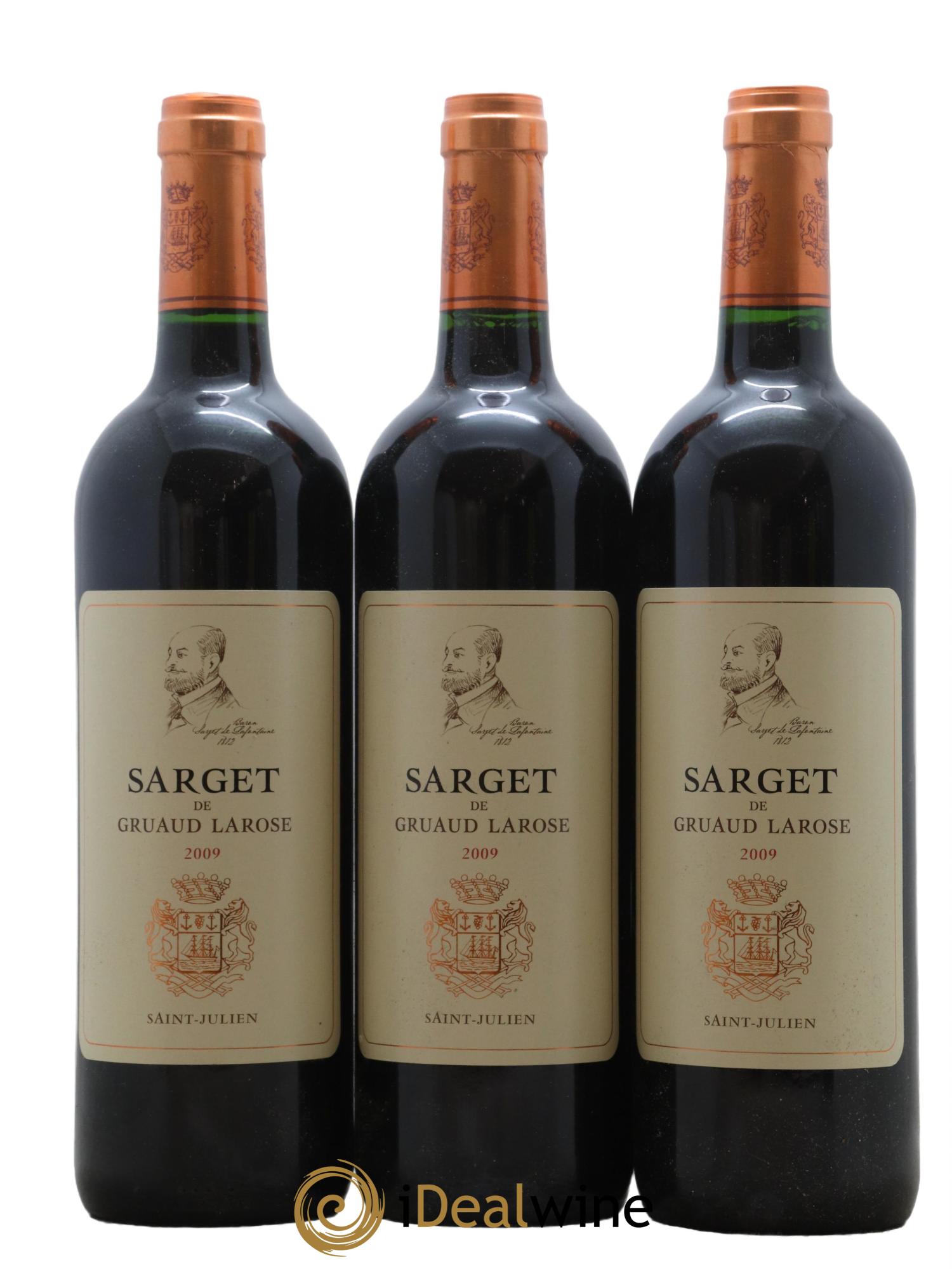 Sarget de Gruaud Larose Second Vin 2009 - Lot de 3 bouteilles - 0