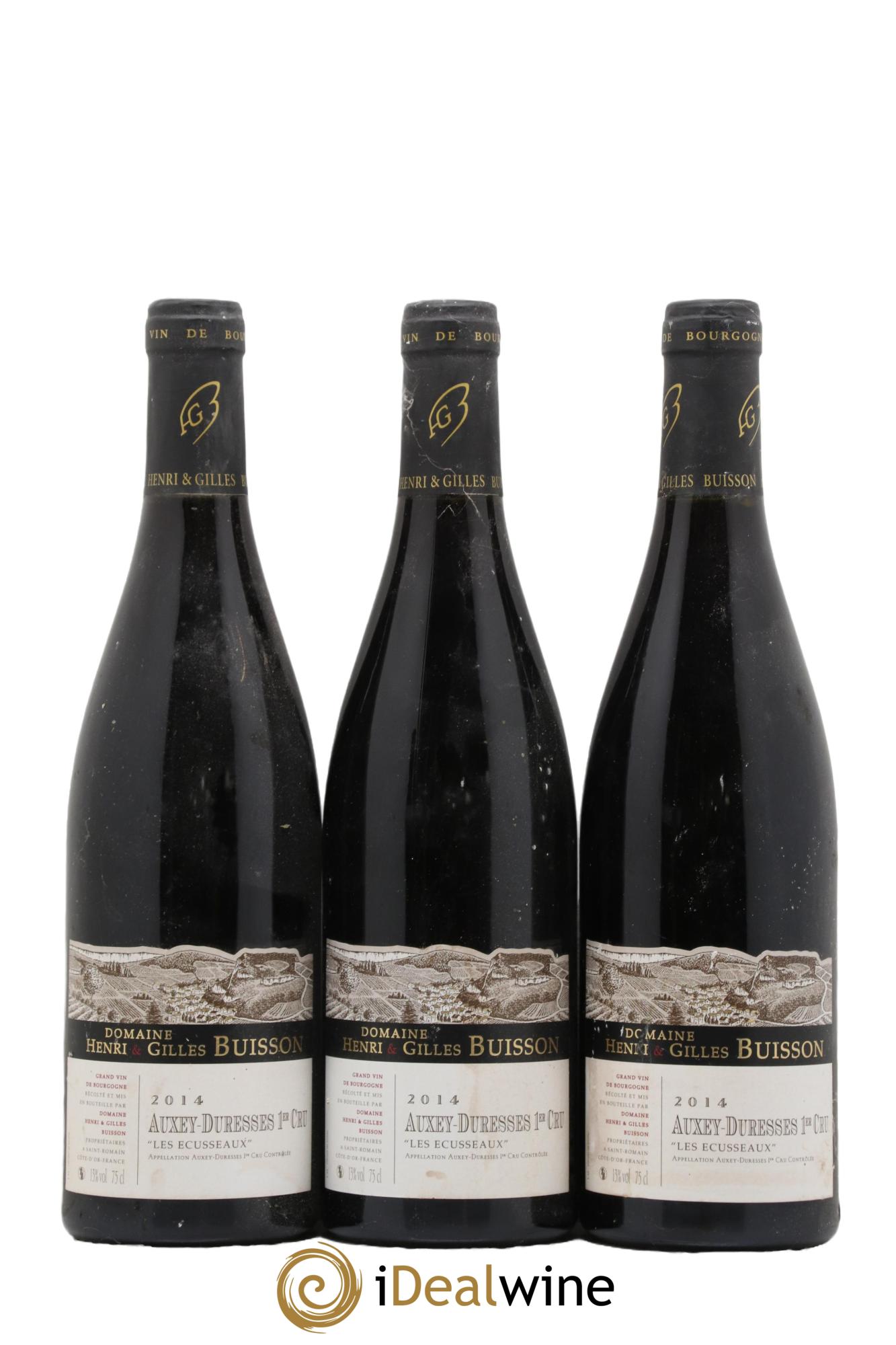 Auxey-Duresses 1er Cru Les Ecusseaux Henri et Gilles Buisson 2014 - Lot de 3 bouteilles - 0