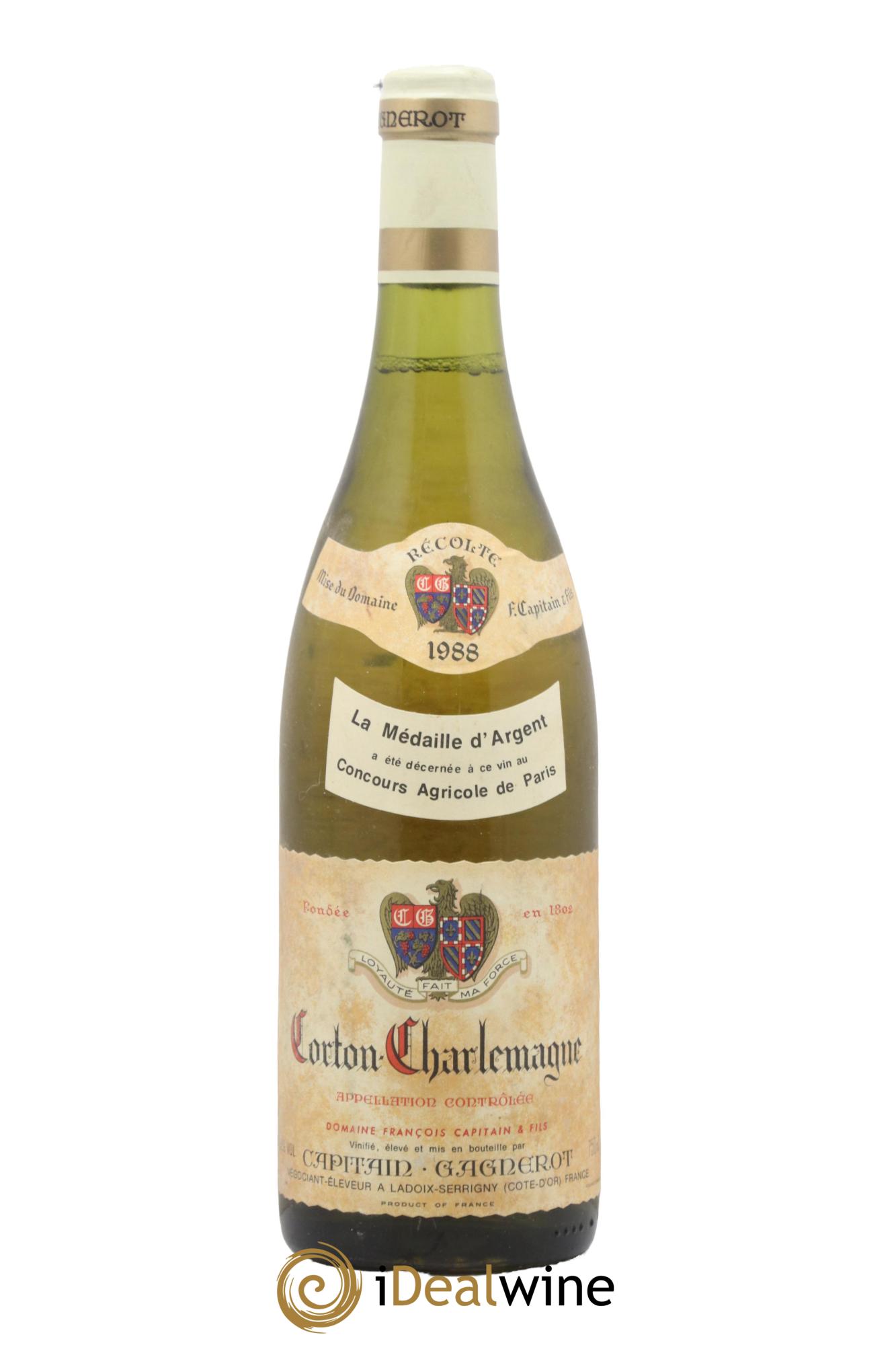 Corton-Charlemagne Grand Cru Capitain-Gagnerot 1988 - Lot of 1 bottle - 0