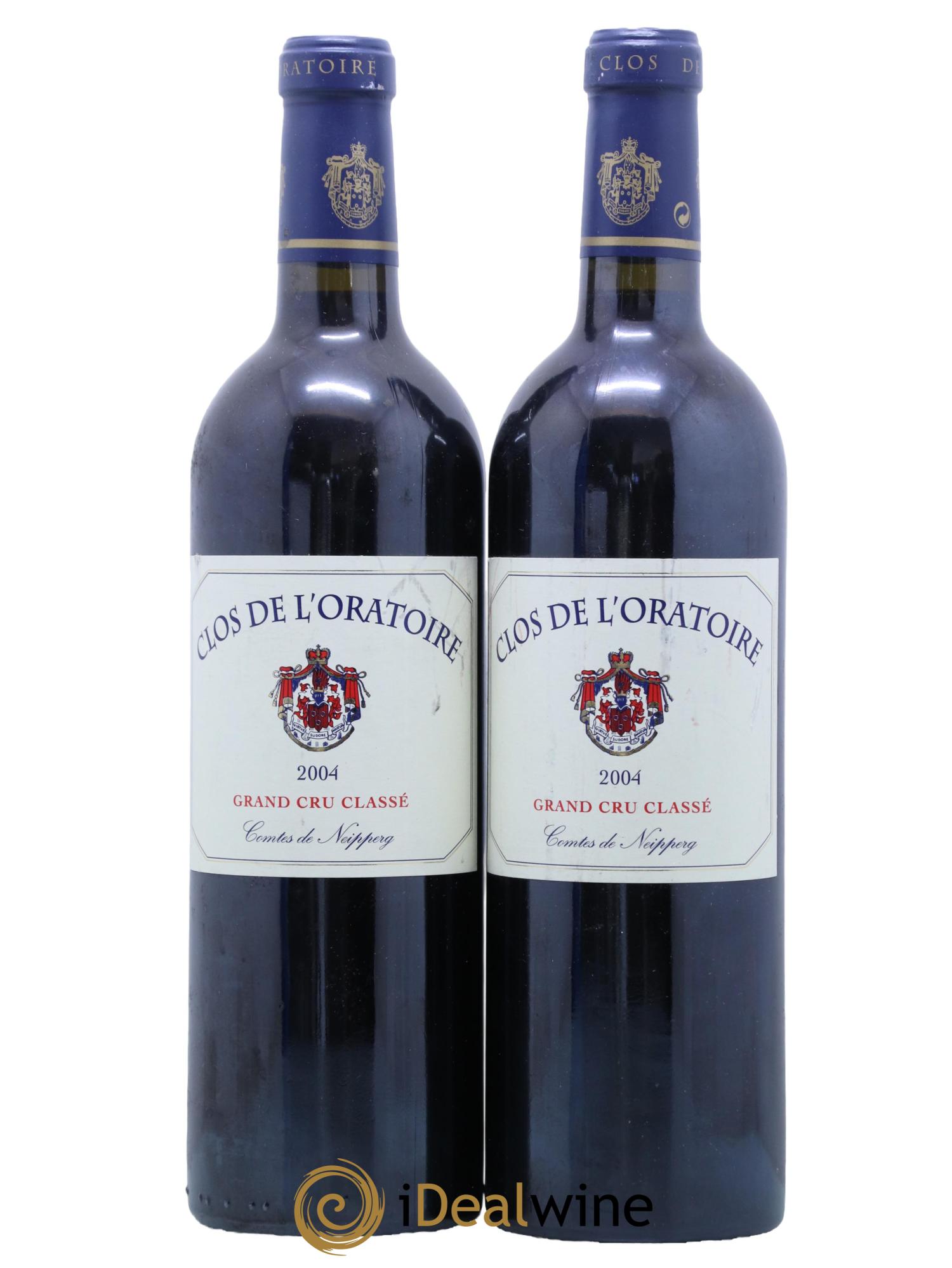 Clos de l'Oratoire Grand Cru Classé 2004 - Lot de 2 bouteilles - 0