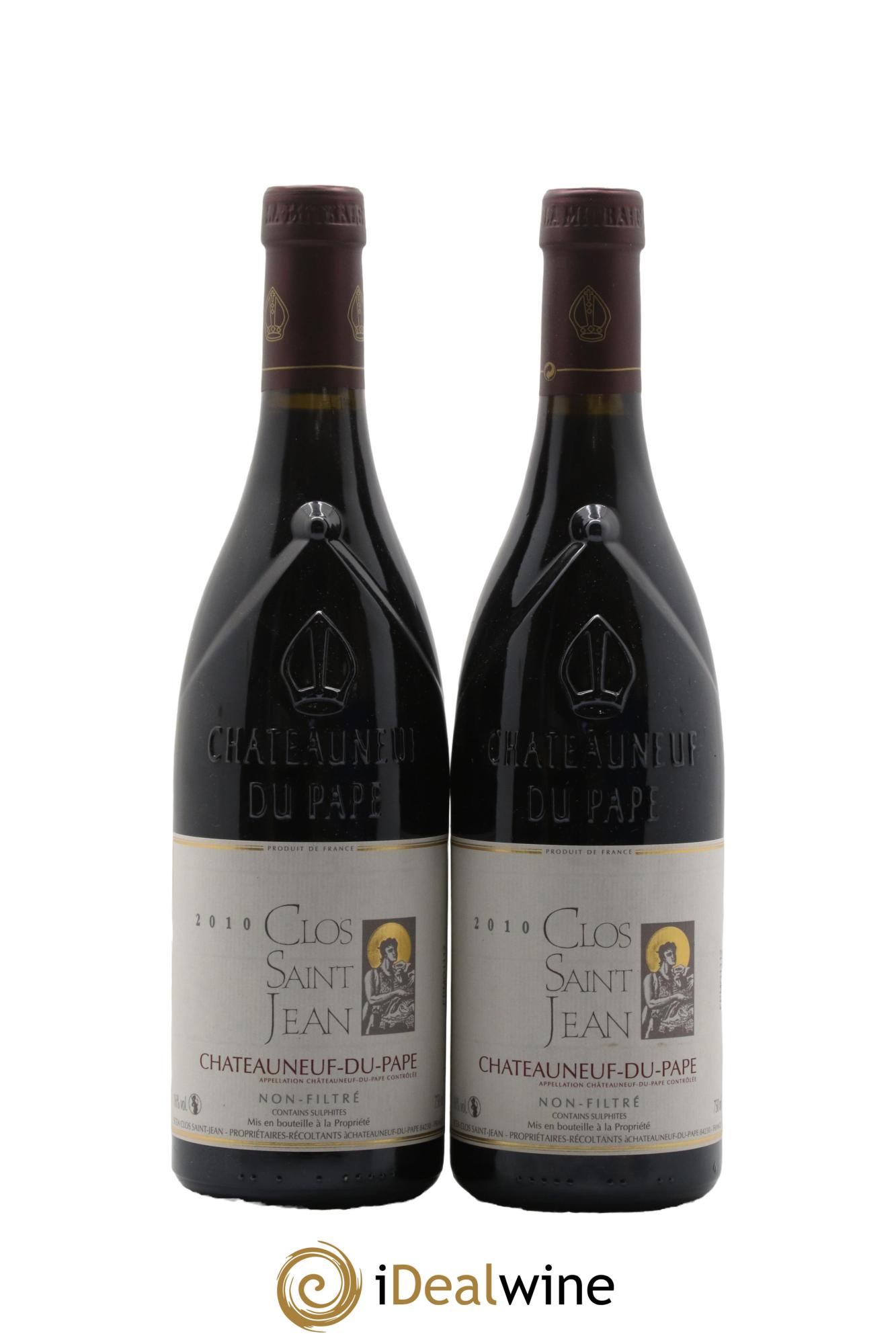 Châteauneuf-du-Pape Clos Saint-Jean Pascal et Vincent Maurel 2010 - Posten von 2 Flaschen - 0
