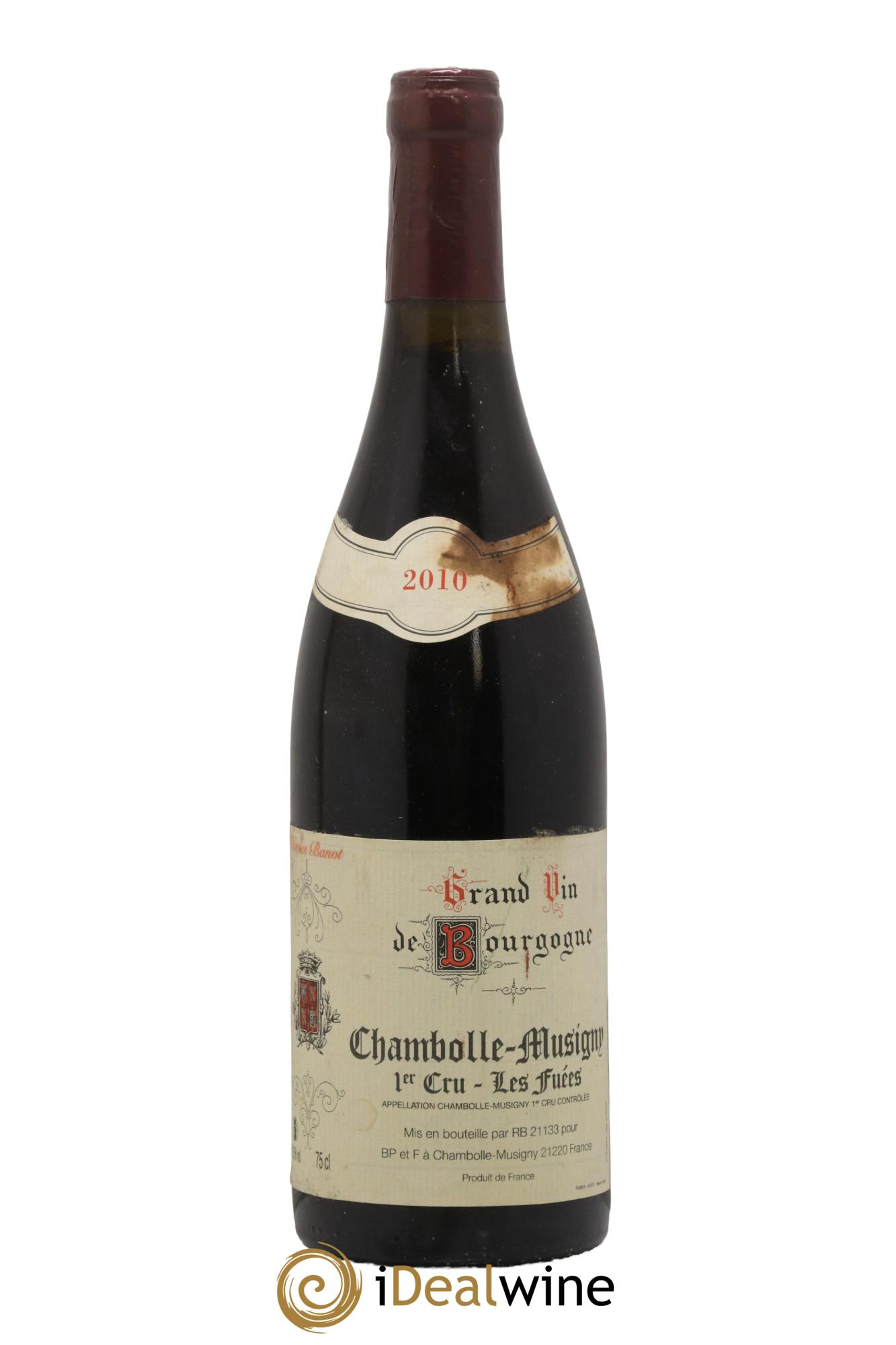 Chambolle-Musigny 1er Cru Les Fuées Domaine Charles Banot 2010 - Lot de 1 bouteille - 0