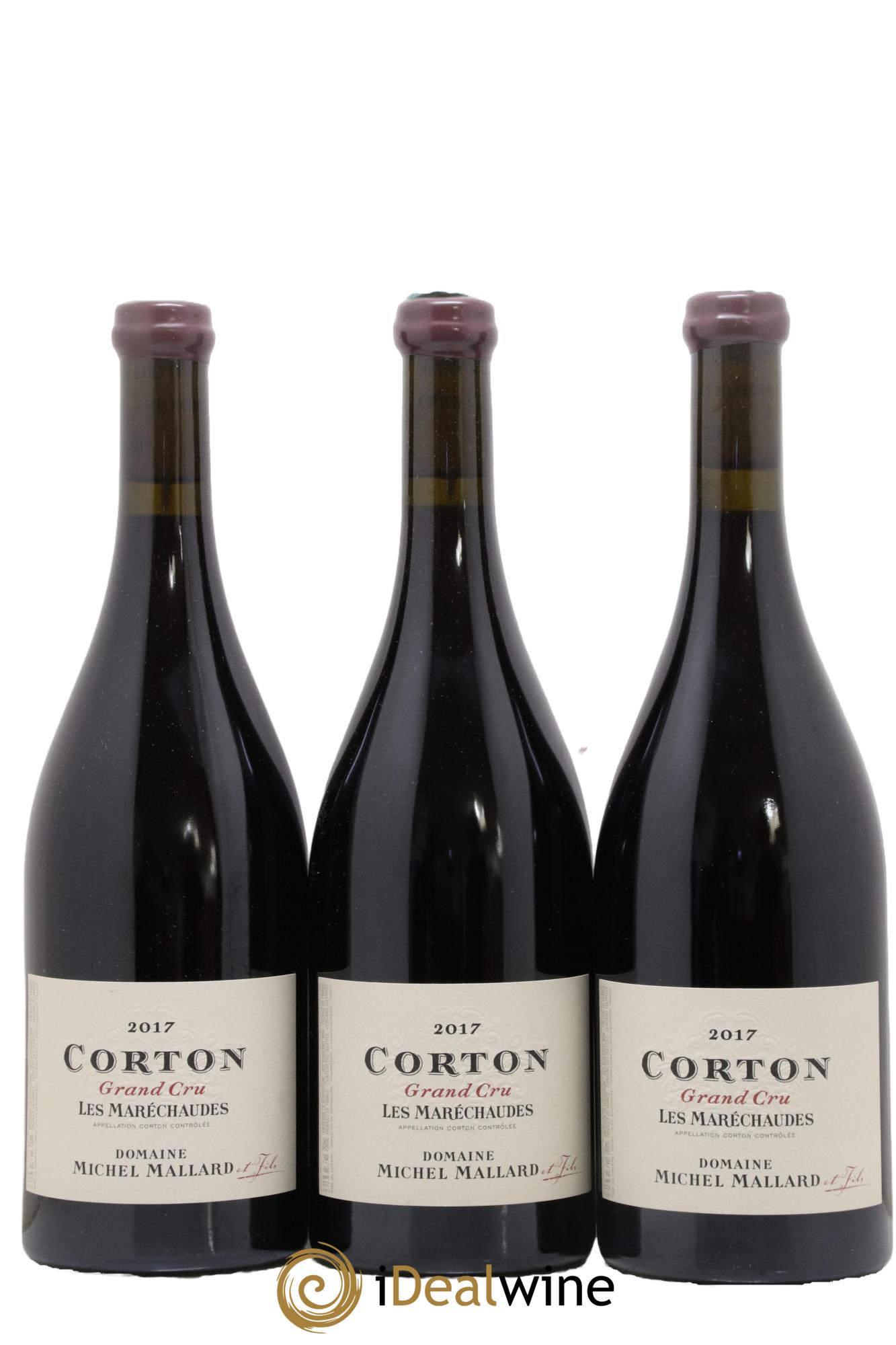 Corton Grand Cru Les Marechaudes Michel Mallard 2017 - Posten von 3 Flaschen - 0