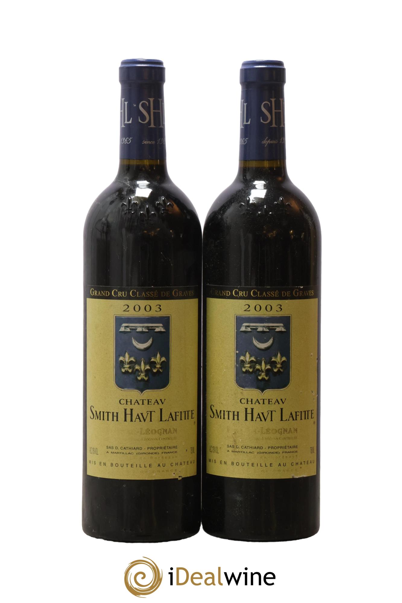 Château Smith Haut Lafitte Cru Classé de Graves 2003 - Lot de 2 bouteilles - 0