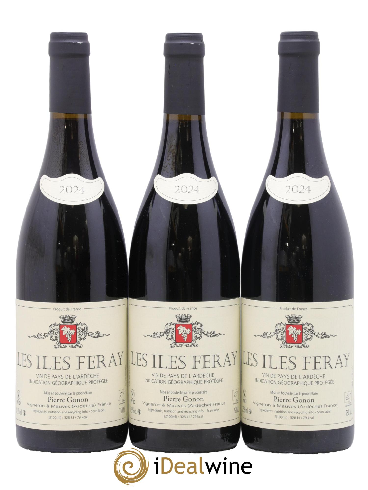 Ardèche Les Iles Feray Gonon (Domaine) 2024 - Posten von 3 Flaschen - 0