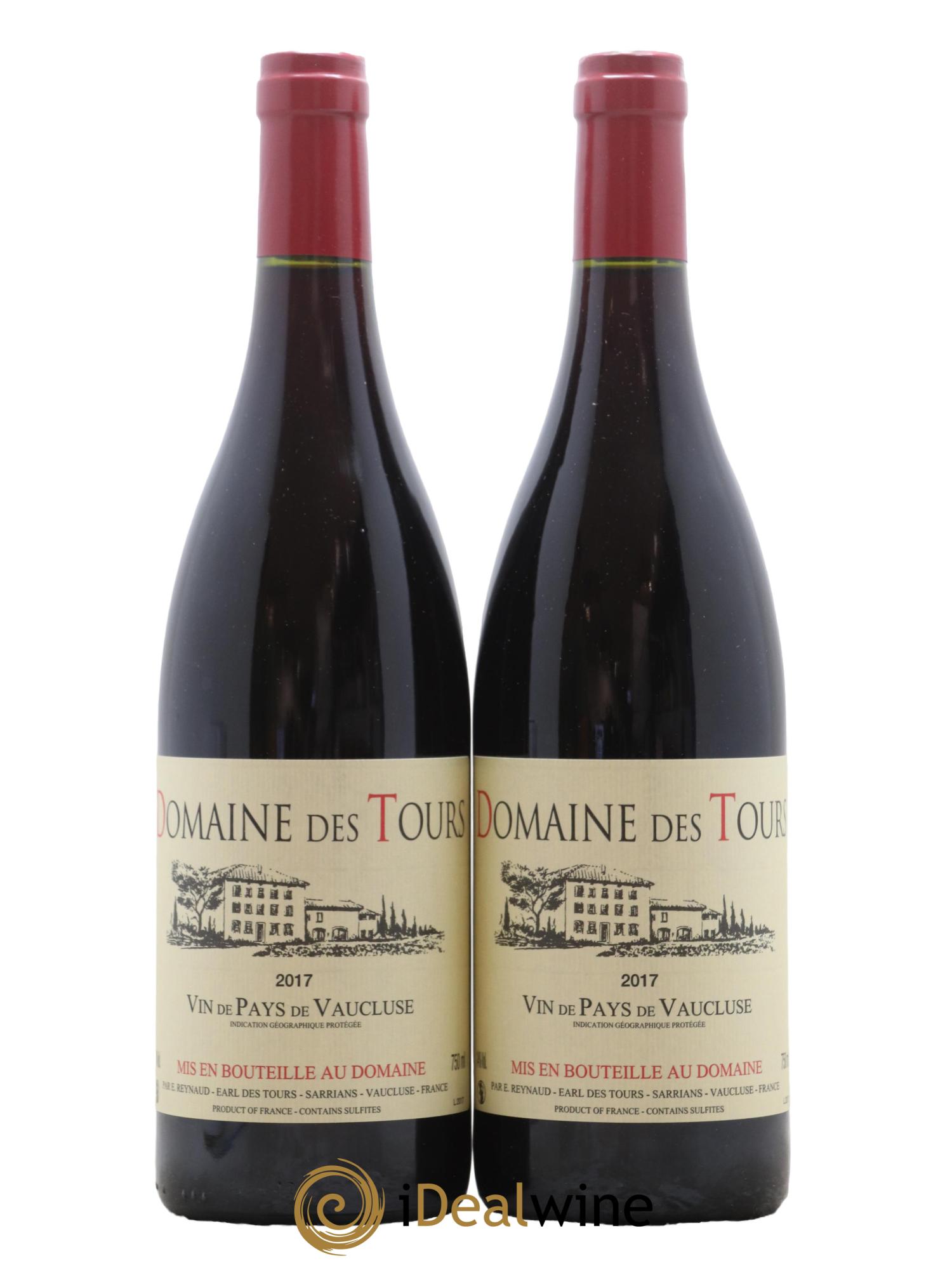 Vaucluse (Vin de Pays de Vaucluse) Domaine des Tours Emmanuel Reynaud 2017 - Lot de 2 bouteilles - 0