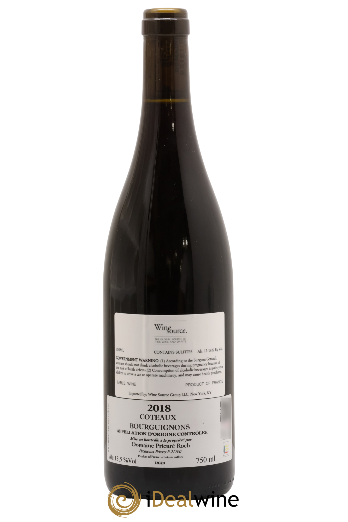 Coteaux Bourguignons Prieuré Roch 2018 - Posten von 1 Flasche - 1