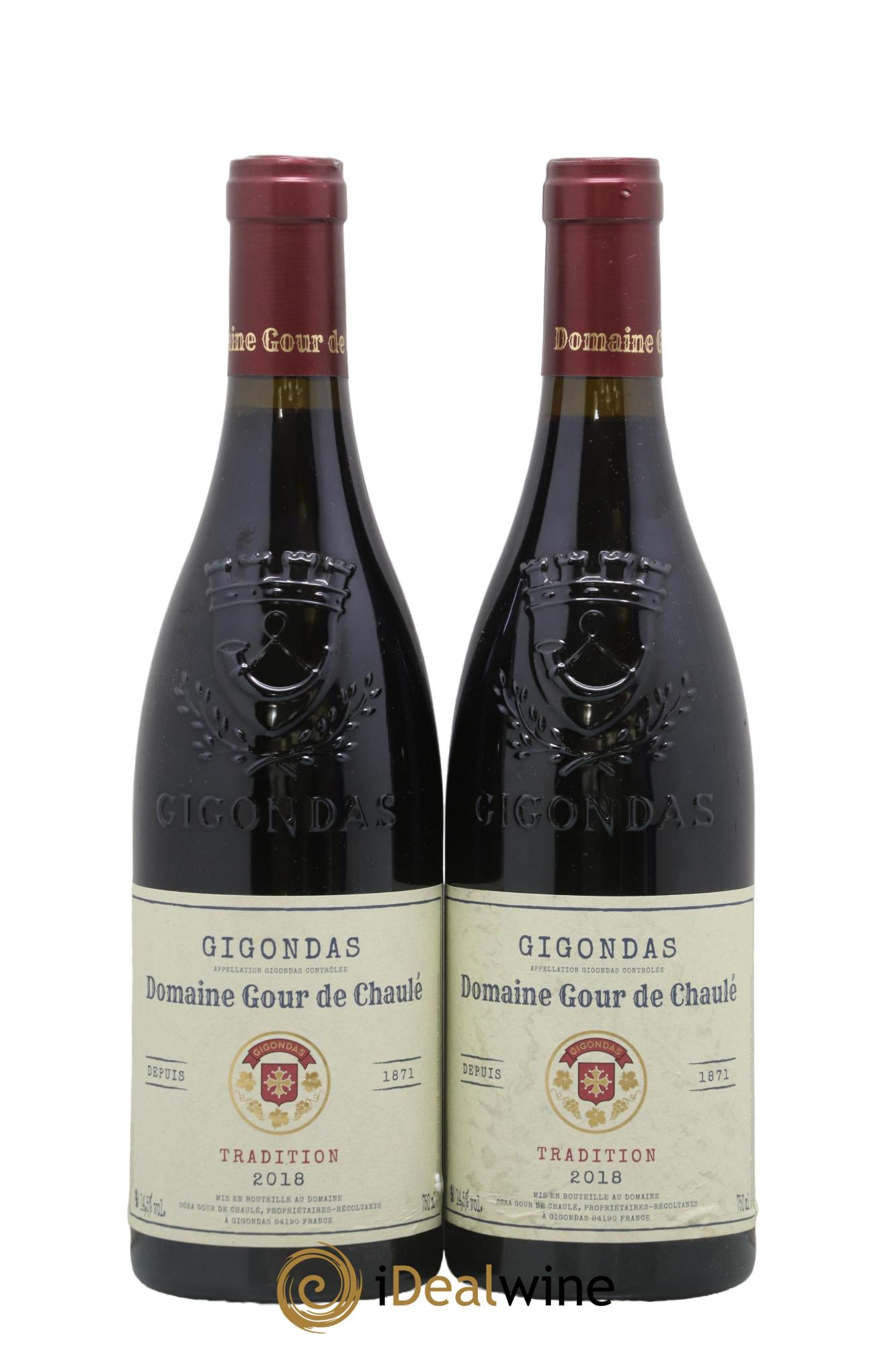 Gigondas Tradition Domaine Gour De Chaule 2018 - Lot de 2 bouteilles - 0
