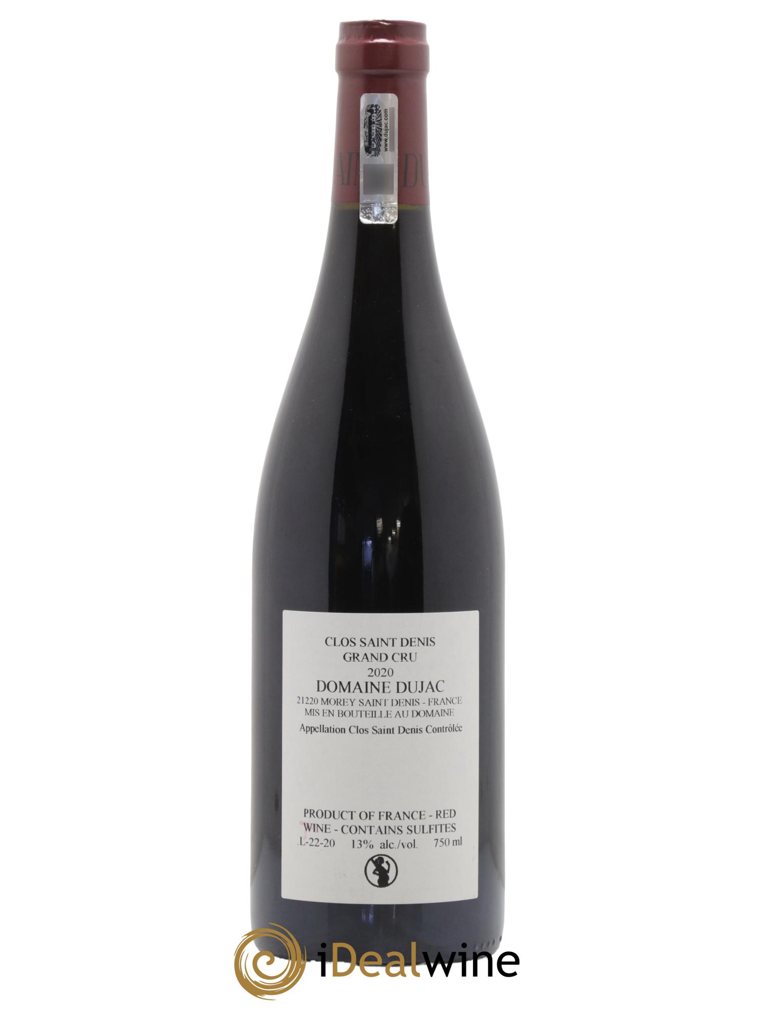 Clos Saint-Denis Grand Cru Dujac (Domaine) 2020 - Lot de 1 bouteille - 1