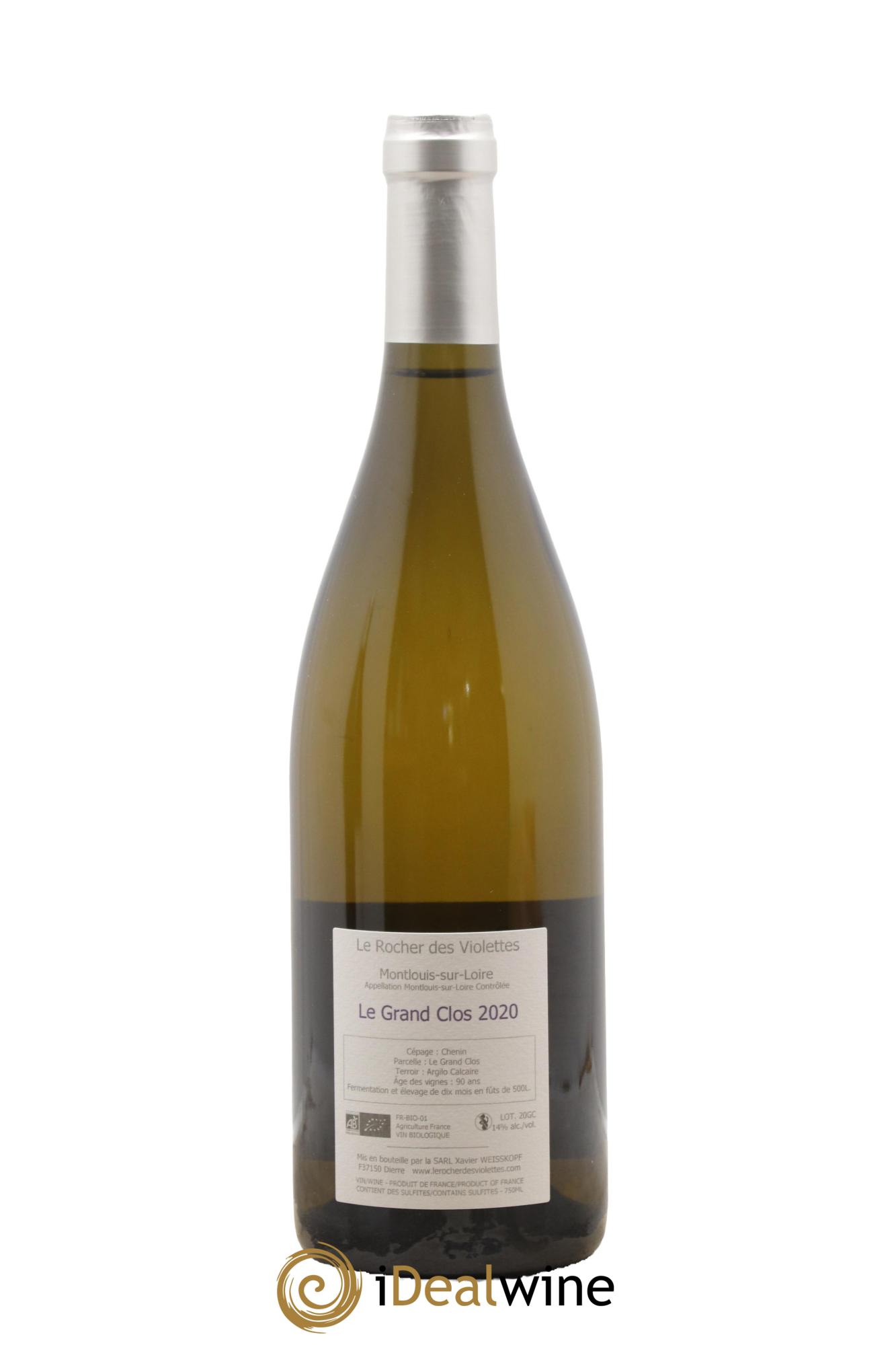 Montlouis-sur-Loire Le Grand Clos (anciennement La Négrette) Le Rocher des Violettes 2020 - Posten von 1 Flasche - 1