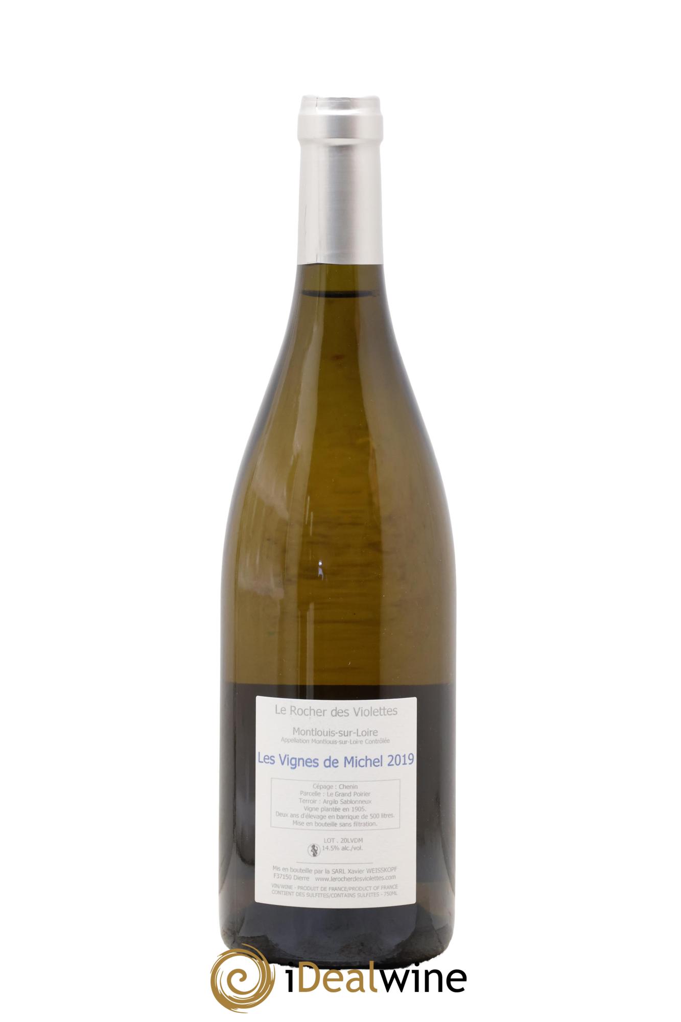 Montlouis-sur-Loire Les Vignes de Michel Le Rocher des Violettes 2019 - Posten von 1 Flasche - 1