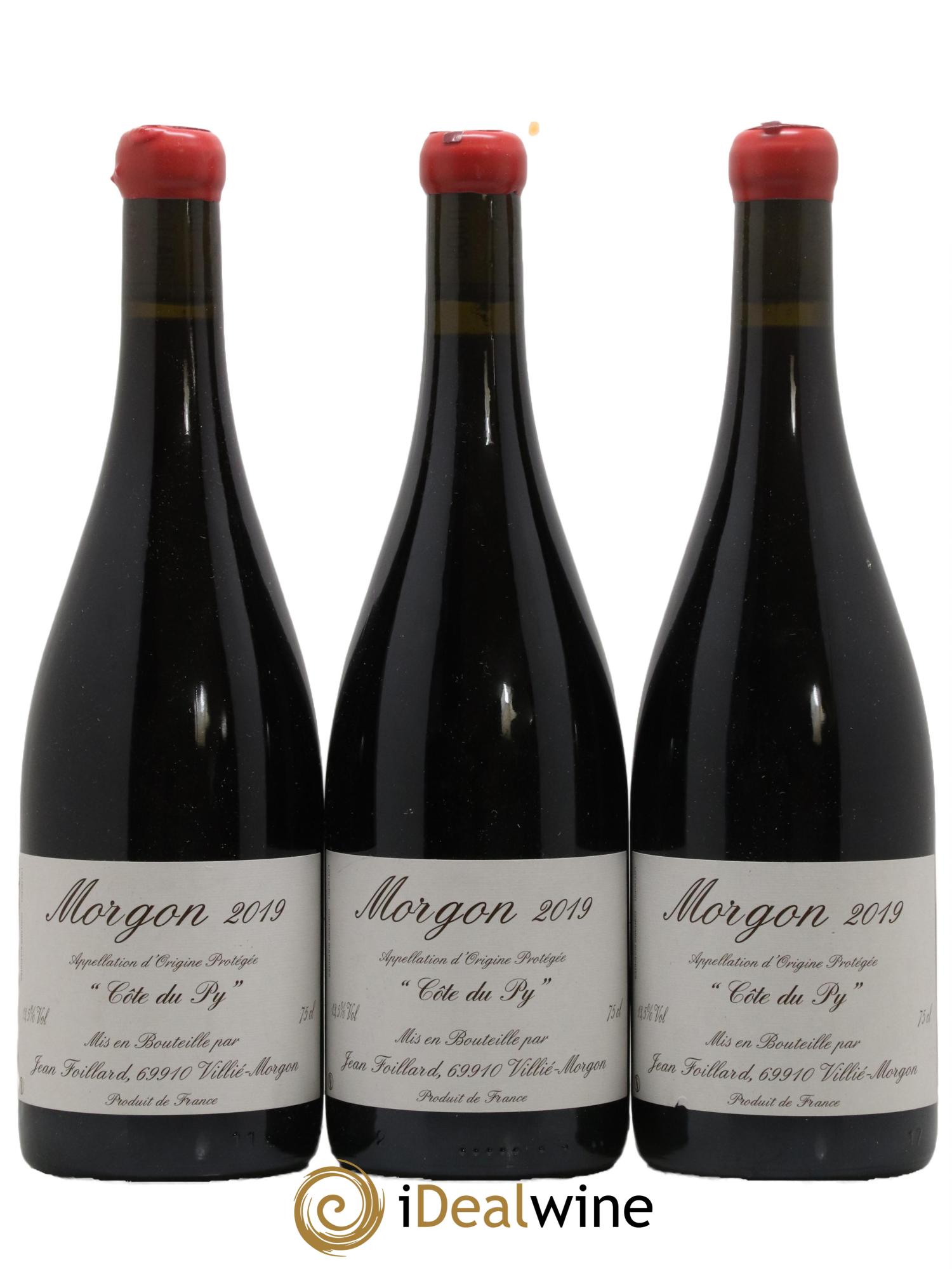 Morgon Côte du Py Jean Foillard 2019 - Lot de 3 bouteilles - 0