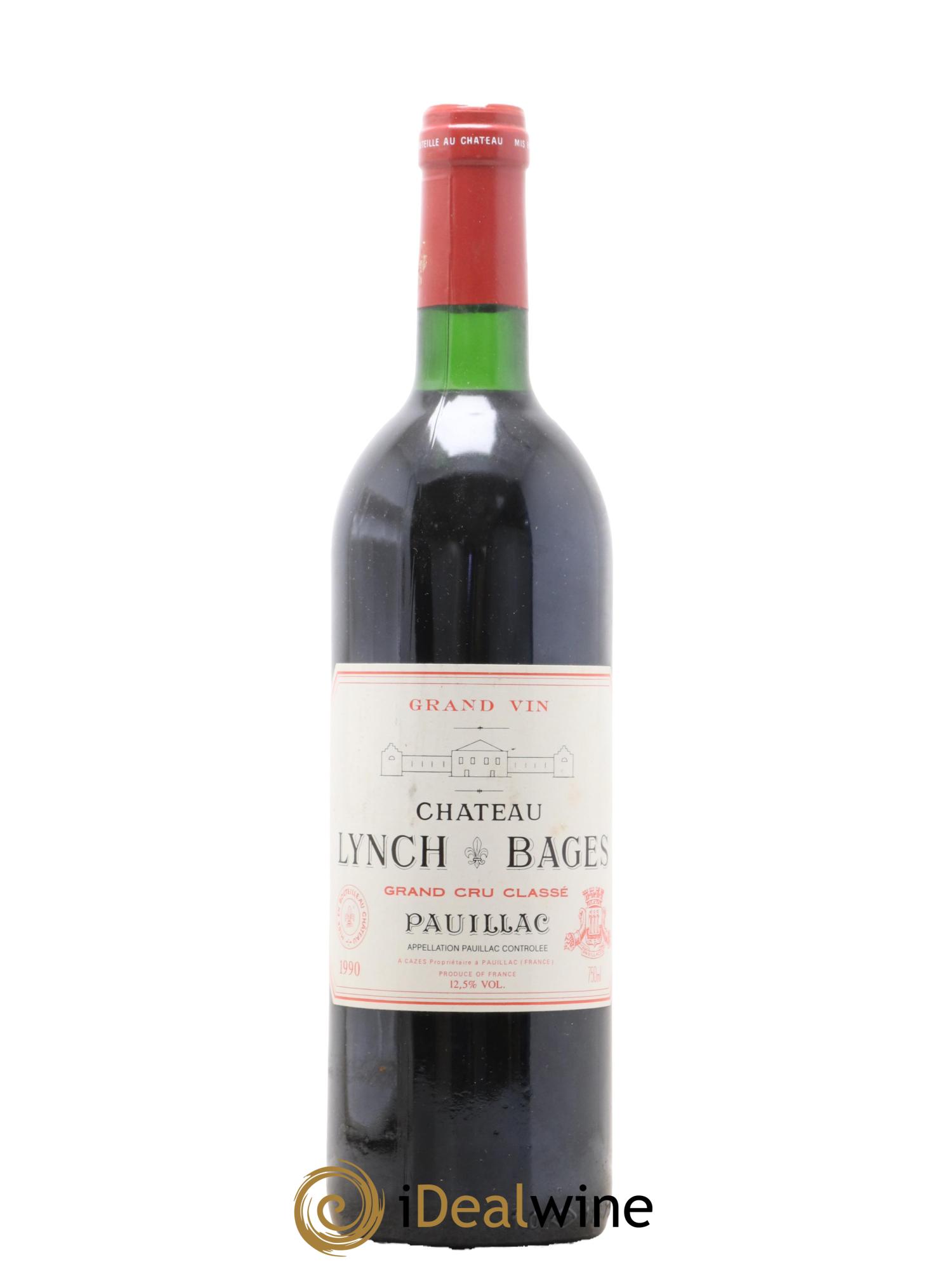 Château Lynch Bages 5ème Grand Cru Classé 1990 - Lot de 1 bouteille - 0