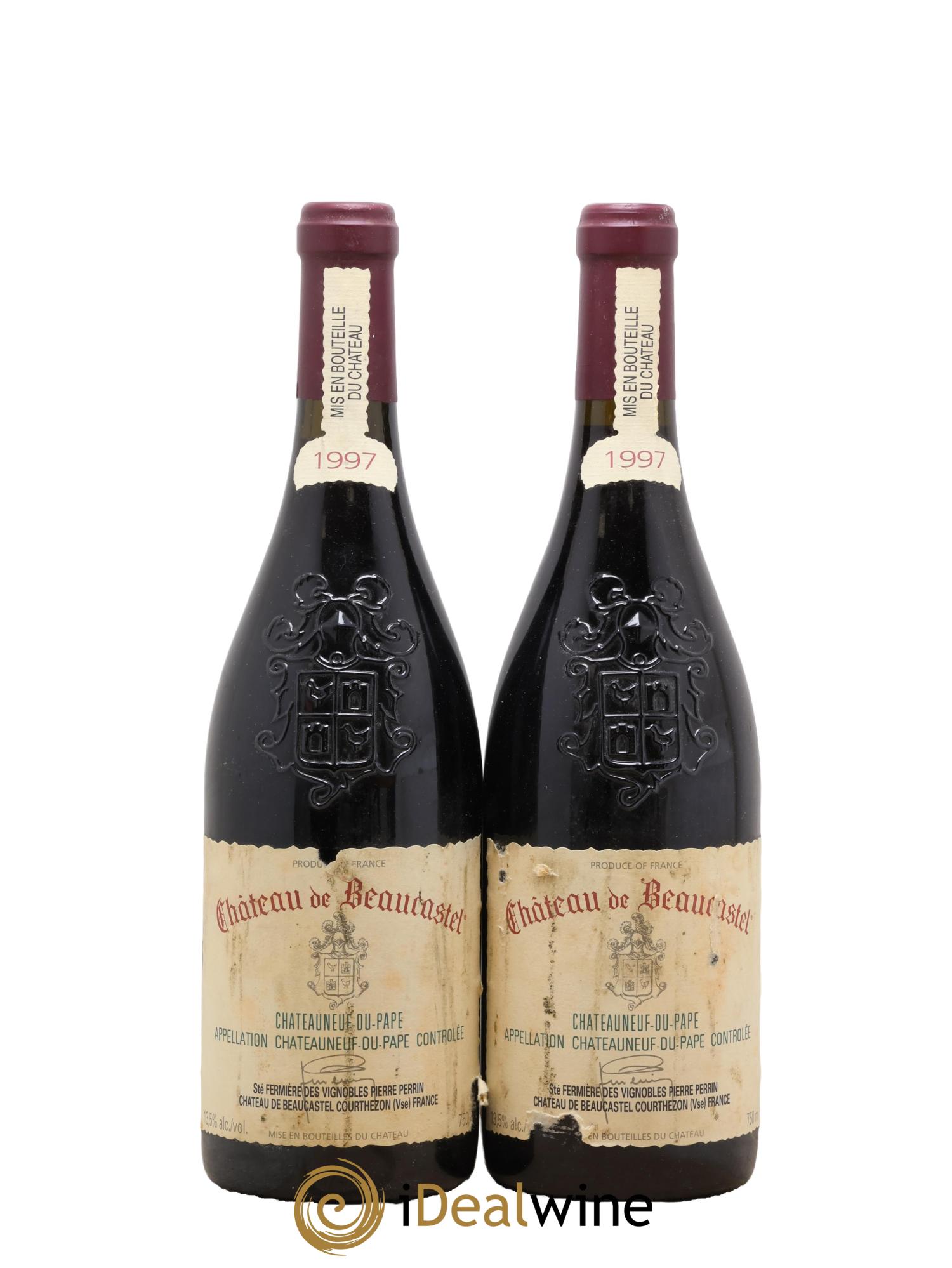Châteauneuf-du-Pape Château de Beaucastel Famille Perrin 1997 - Lotto di 2 bottiglie - 0