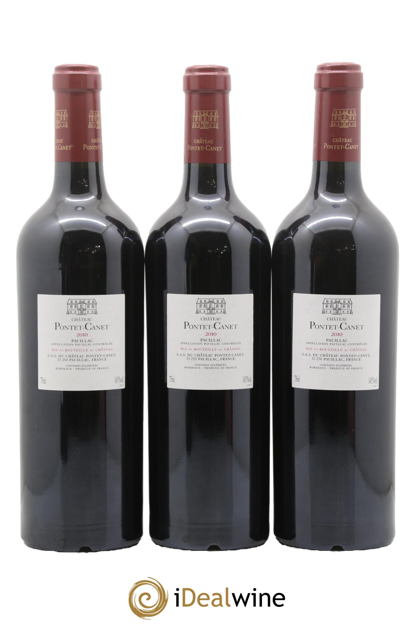 Château Pontet Canet 5ème Grand Cru Classé 2010 - Posten von 12 Flaschen - 6