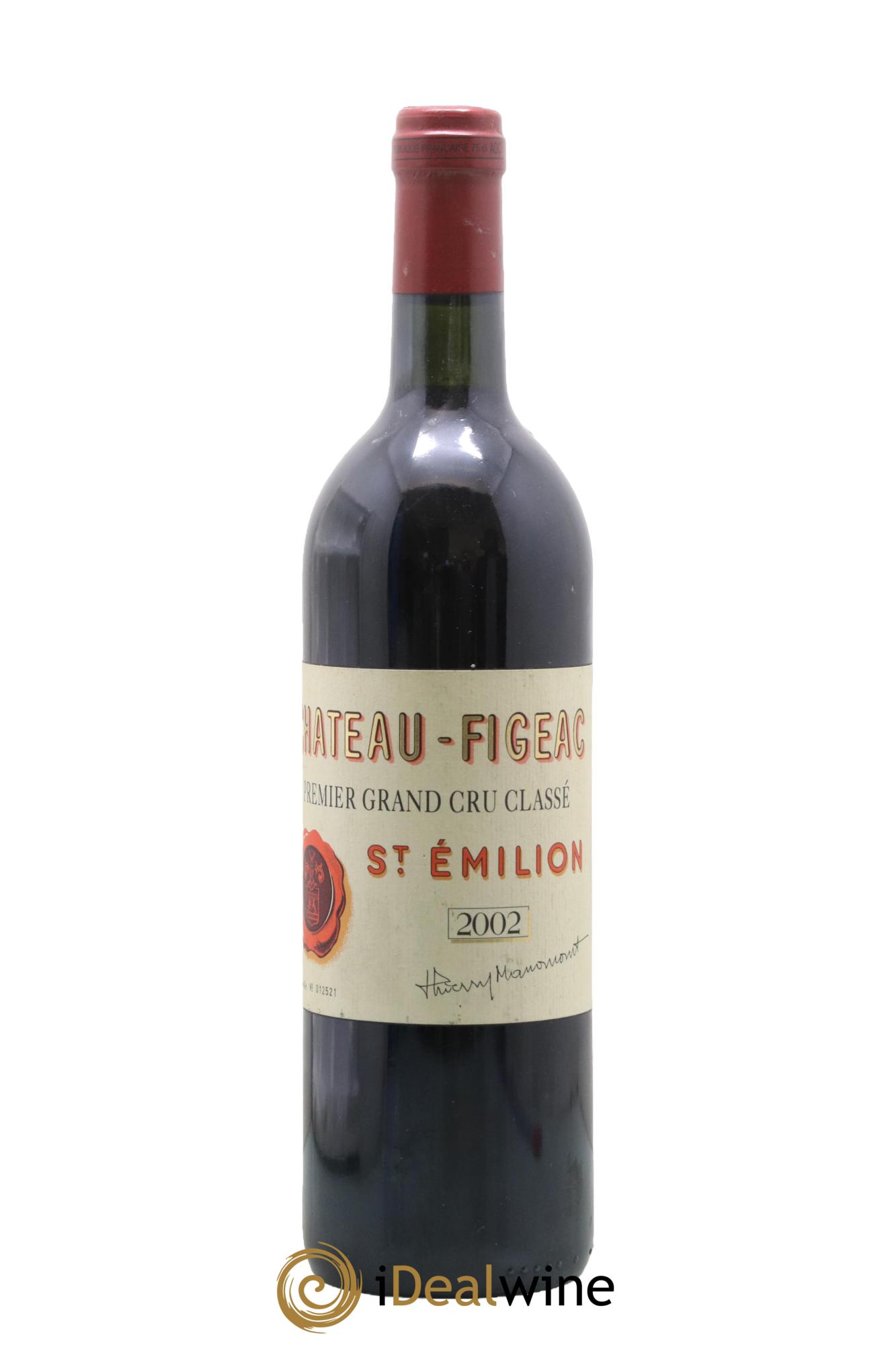 Château Figeac 1er Grand Cru Classé A 2002 - Lot de 1 bouteille - 0