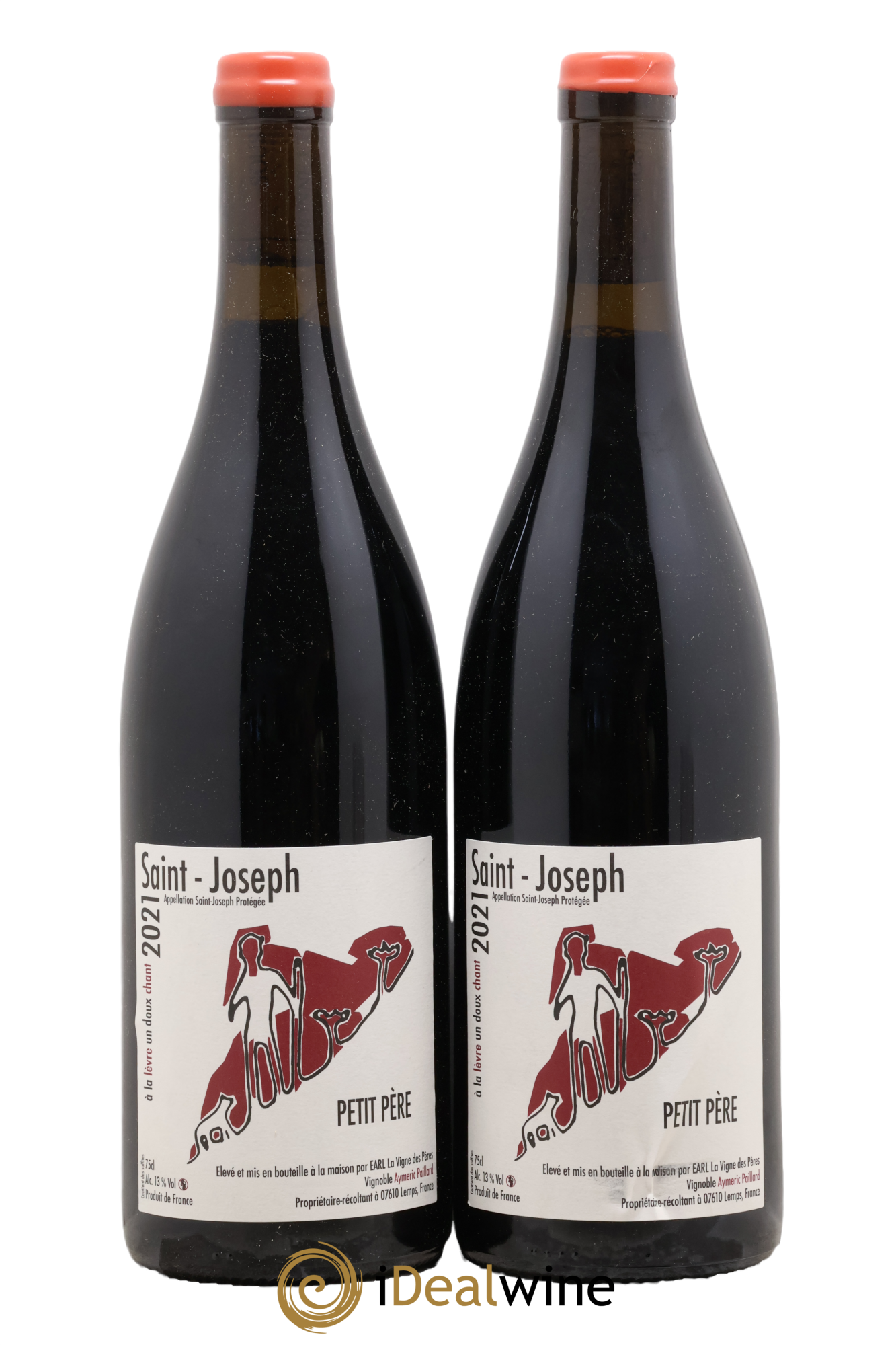Saint-Joseph Petit Pere La Vigne Des Peres 2021 - Lot of 2 bottles - 0