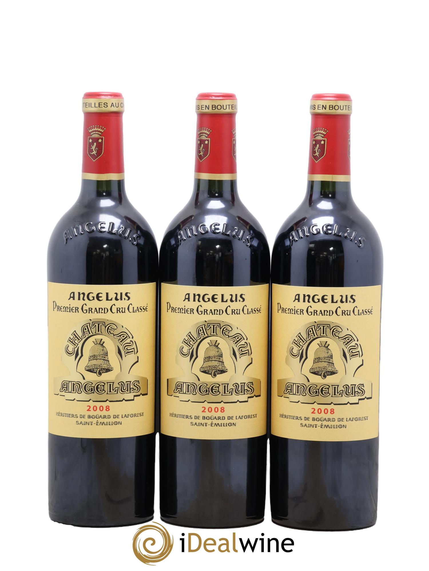 Château Angélus 1er Grand Cru Classé A 2008 - Lotto di 6 bottiglie - 3