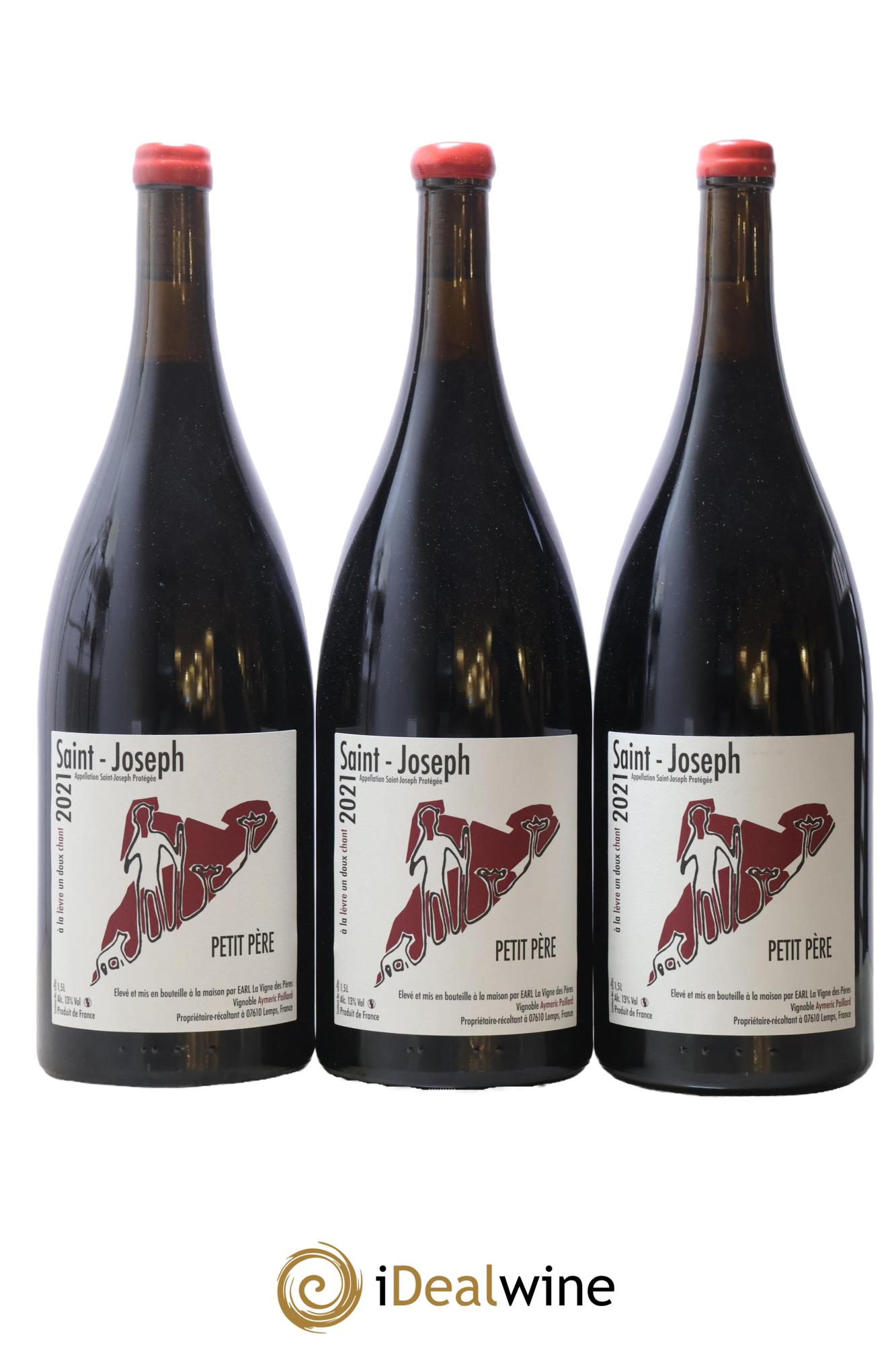 Saint-Joseph Petit Père La Vigne des Pères 2021 - Lot de 3 magnums - 0