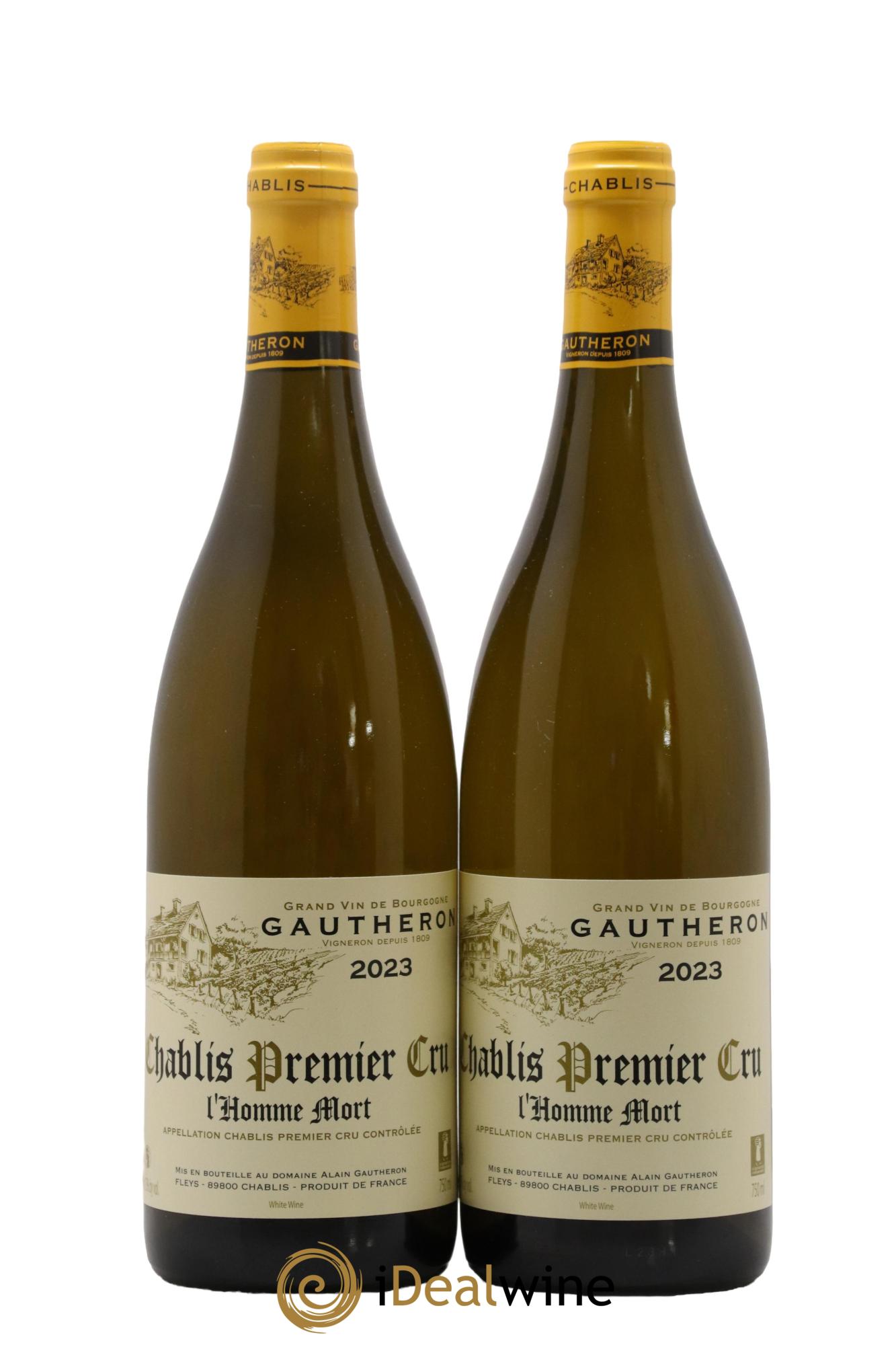 Chablis 1er Cru L'Homme Mort Gautheron 2023 - Posten von 2 Flaschen - 0
