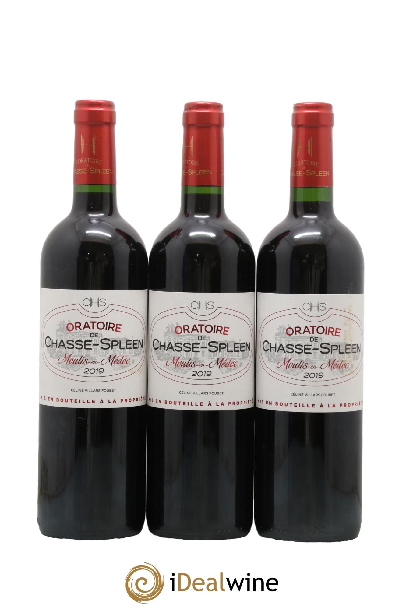 Oratoire de Chasse Spleen Second Vin 2019 - Lot de 3 bouteilles - 0