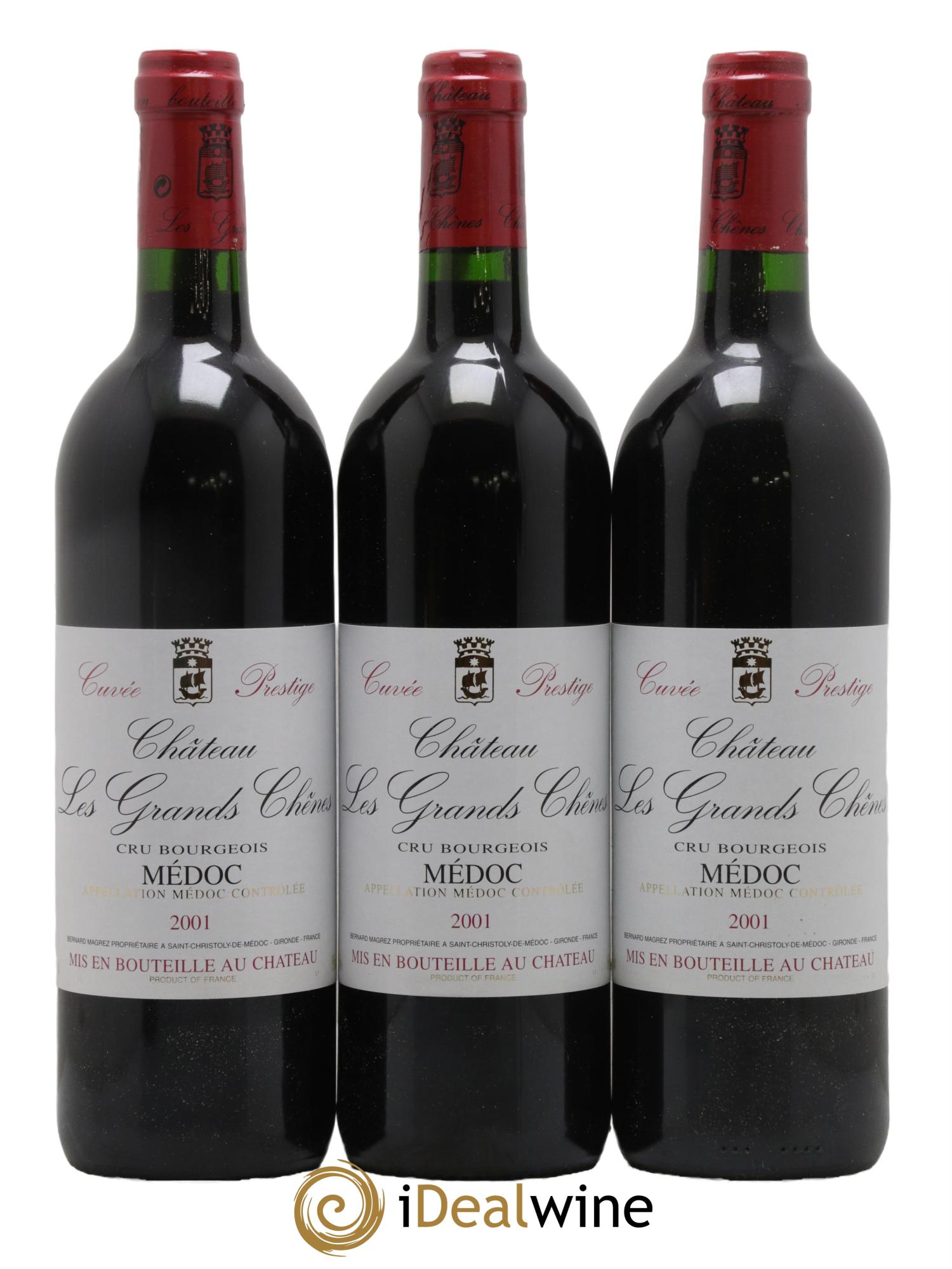 Château Les Grands Chênes Cuvée Prestige 2001 - Lot de 12 bouteilles - 4