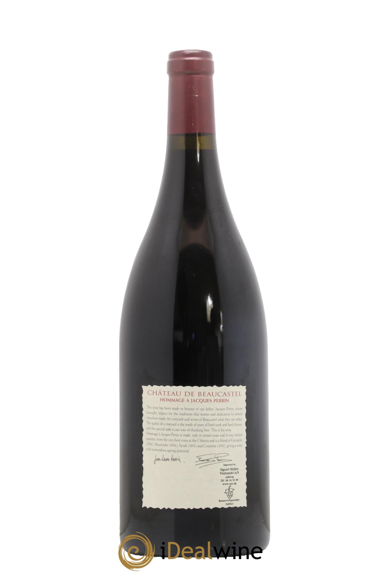 Châteauneuf-du-Pape Château de Beaucastel Hommage à Jacques Perrin Famille Perrin 2005 - Lot de 1 magnum - 2