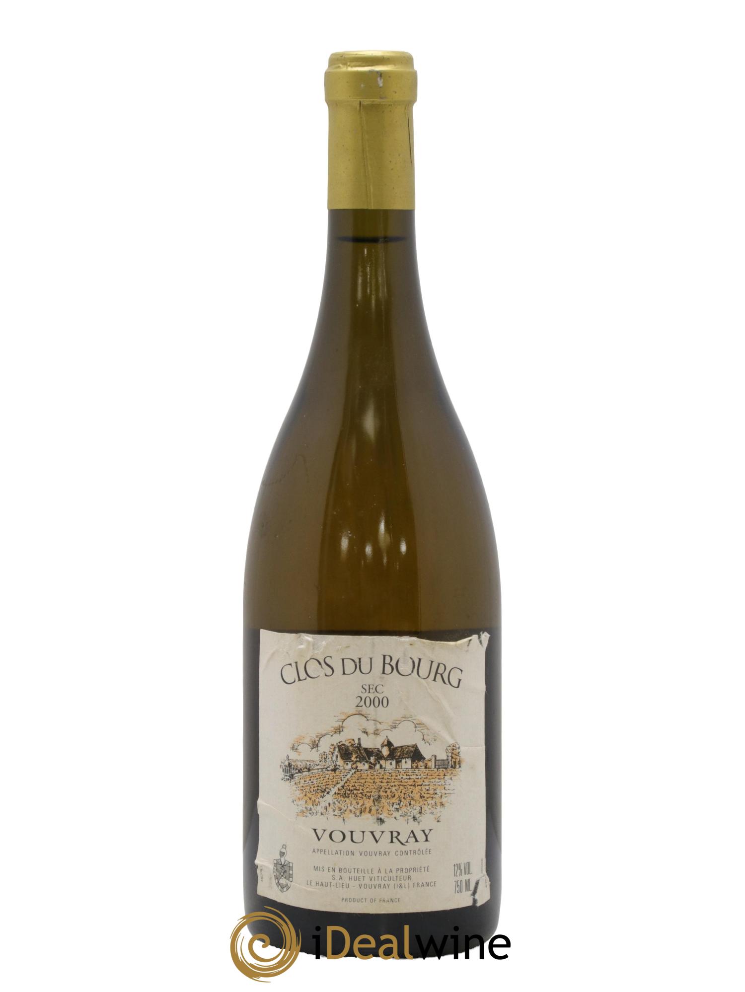 Vouvray Clos du Bourg Sec Domaine Huet 2000 - Lot de 1 bouteille - 0