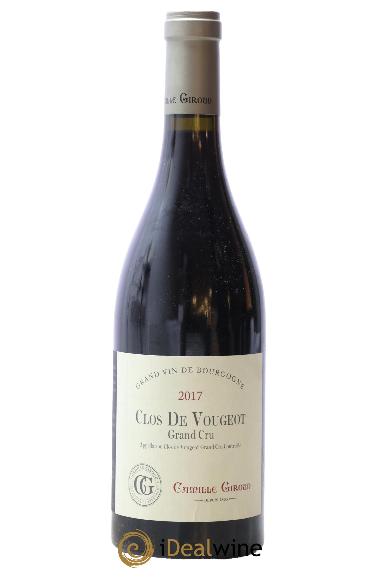 Clos de Vougeot Grand Cru Camille Giroud 2017 - Lot de 1 bouteille - 0