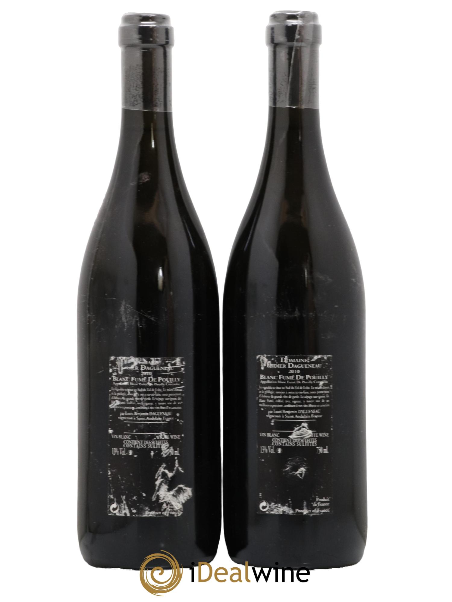 Vin de France (anciennement Pouilly-Fumé) Silex Dagueneau (Domaine Didier - Louis-Benjamin) 2010 - Lot de 2 bouteilles - 1