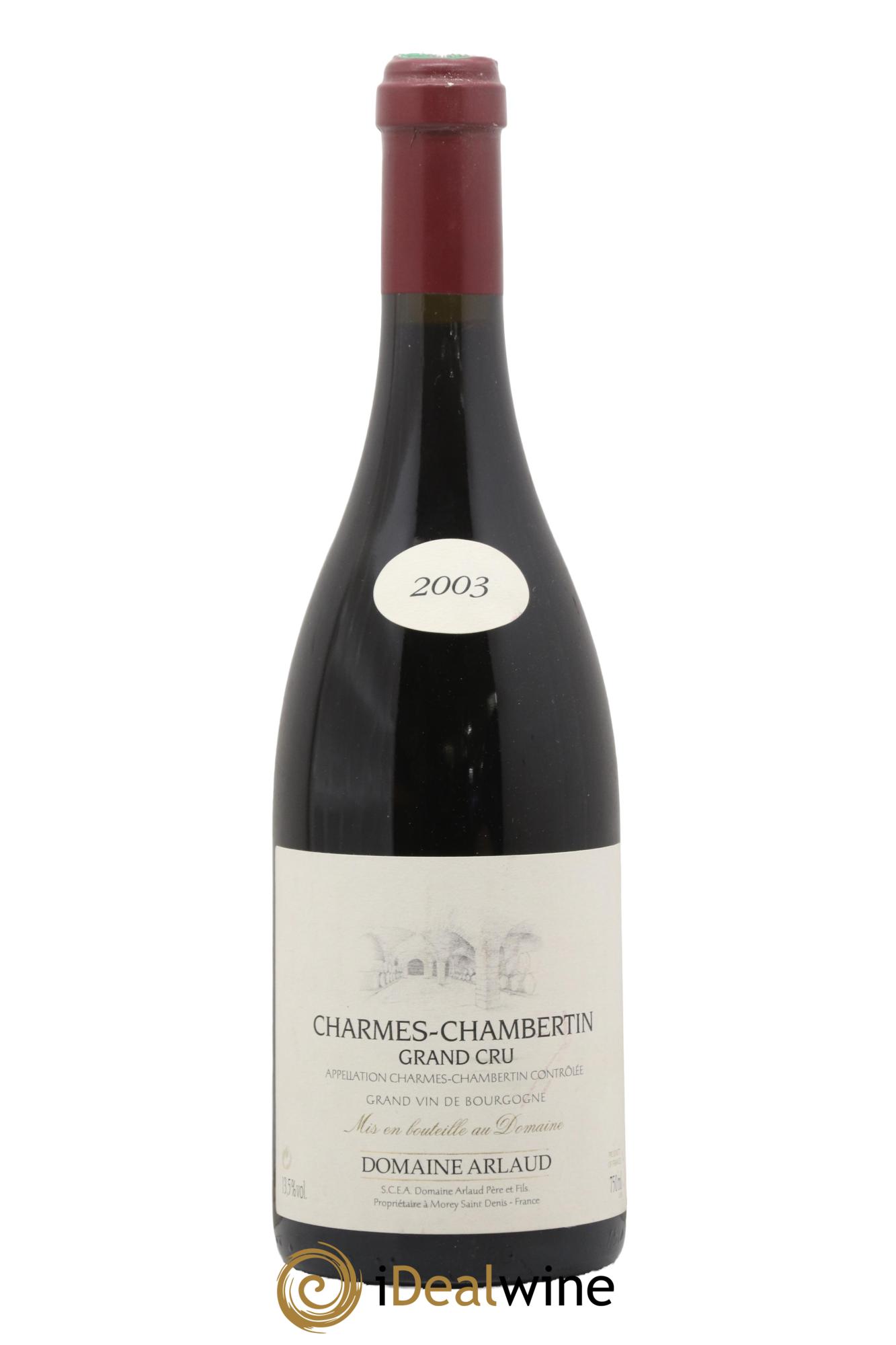 Charmes-Chambertin Grand Cru Arlaud 2003 - Posten von 1 Flasche - 0