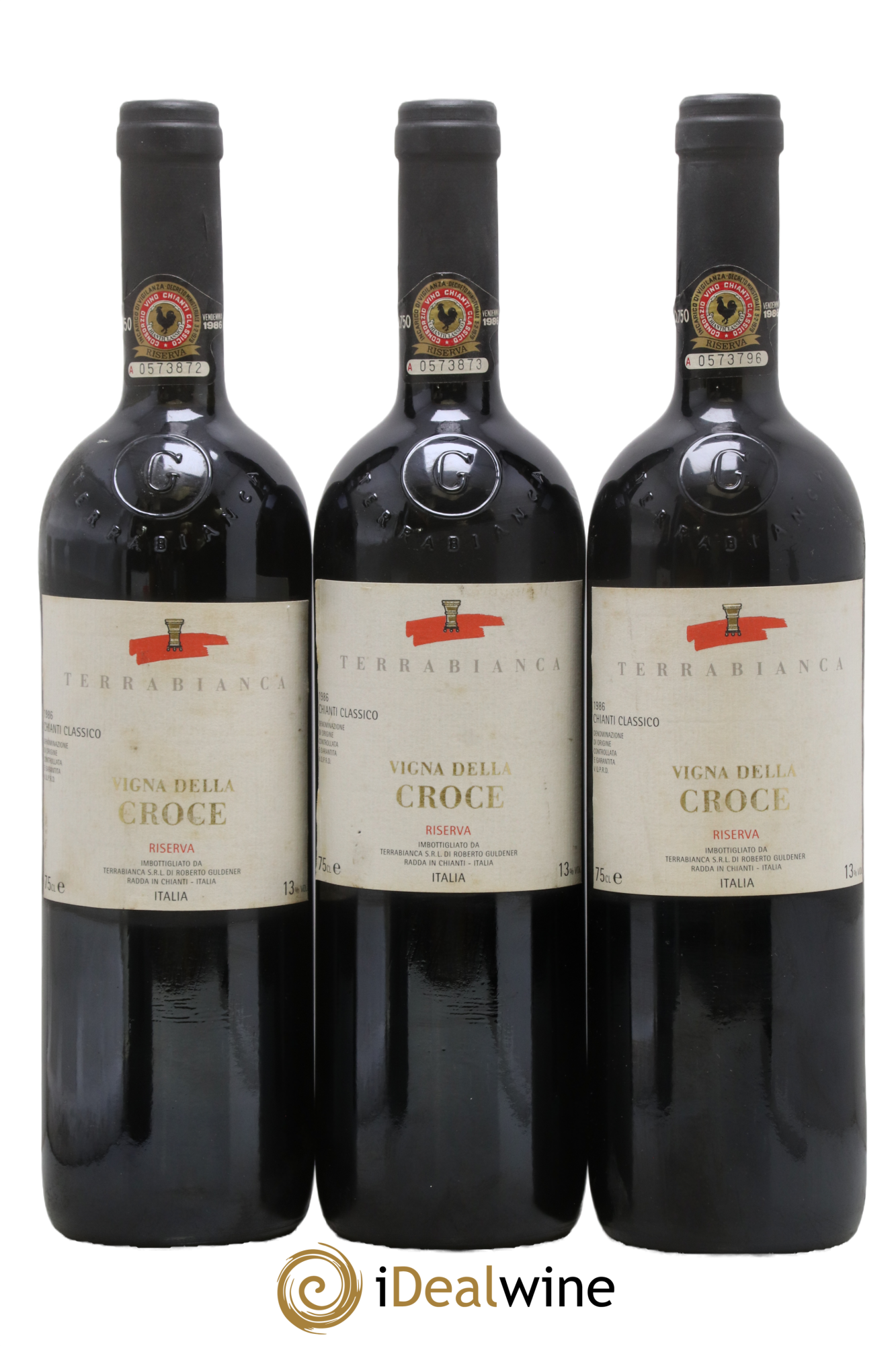 Chianti Classico DOCG Vigna della Croce Riserva Terrabianca 1986 - Lot de 3 bouteilles - 0
