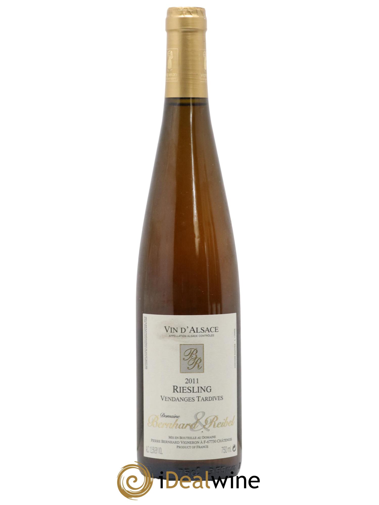 Alsace Riesling Vendanges Tardives Domaine Bernhard Reibel 2011 - Lot de 1 bouteille - 0
