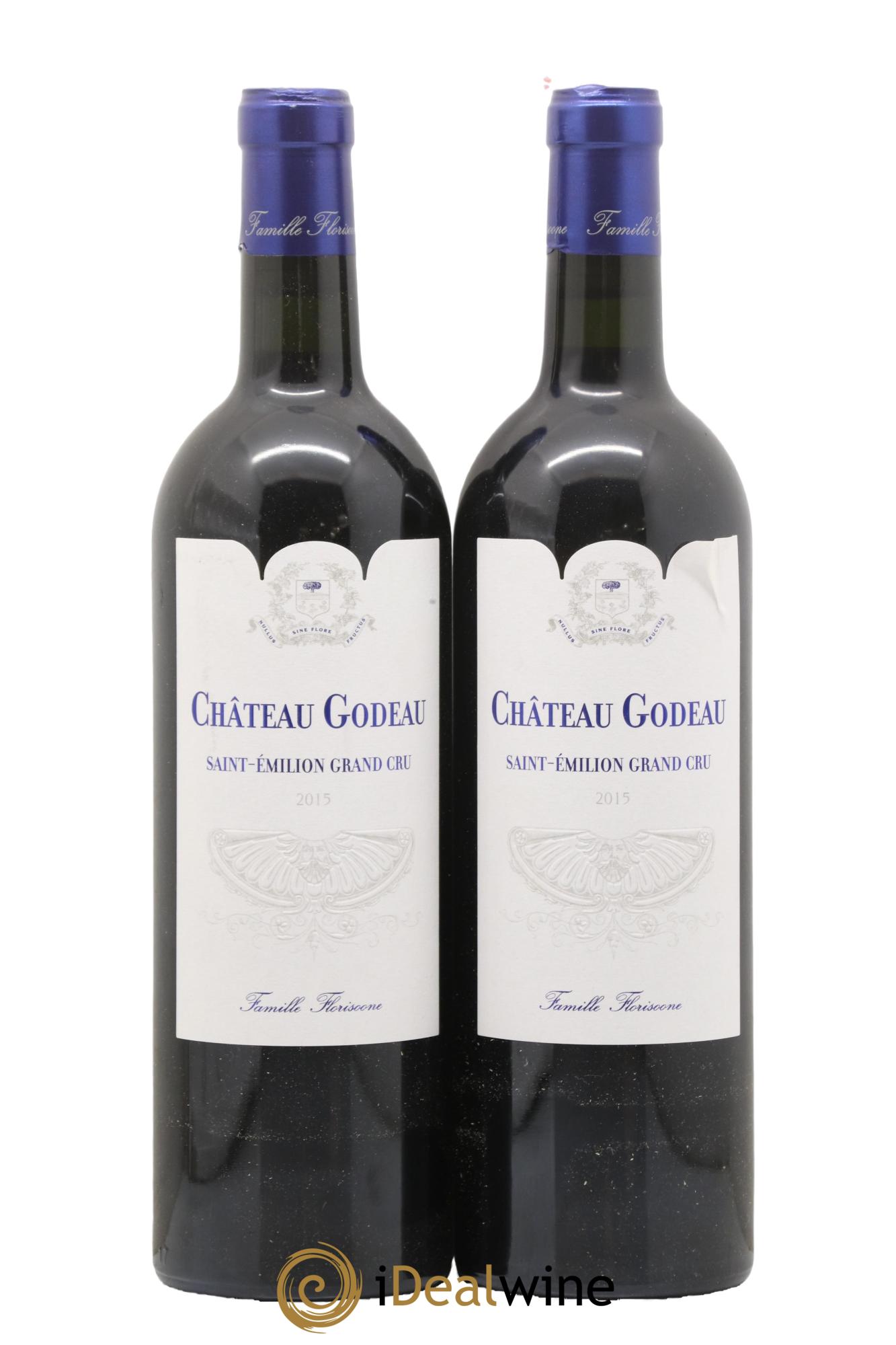 Saint-Émilion Grand Cru Château Godeau 2015 - Lot de 2 bouteilles - 0