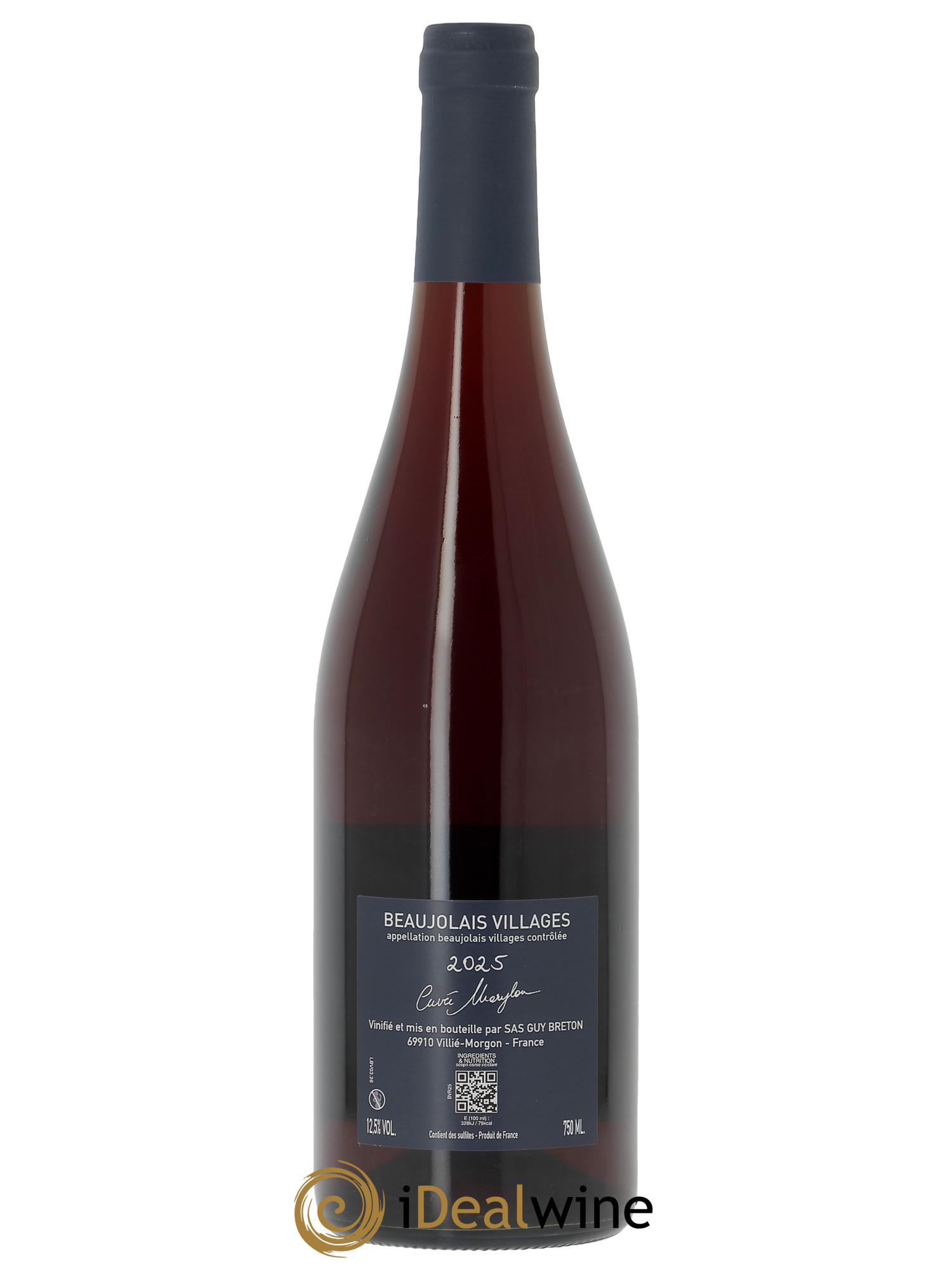 Beaujolais Villages Marylou Guy Breton  2025 - Lot de 1 bouteille - 1
