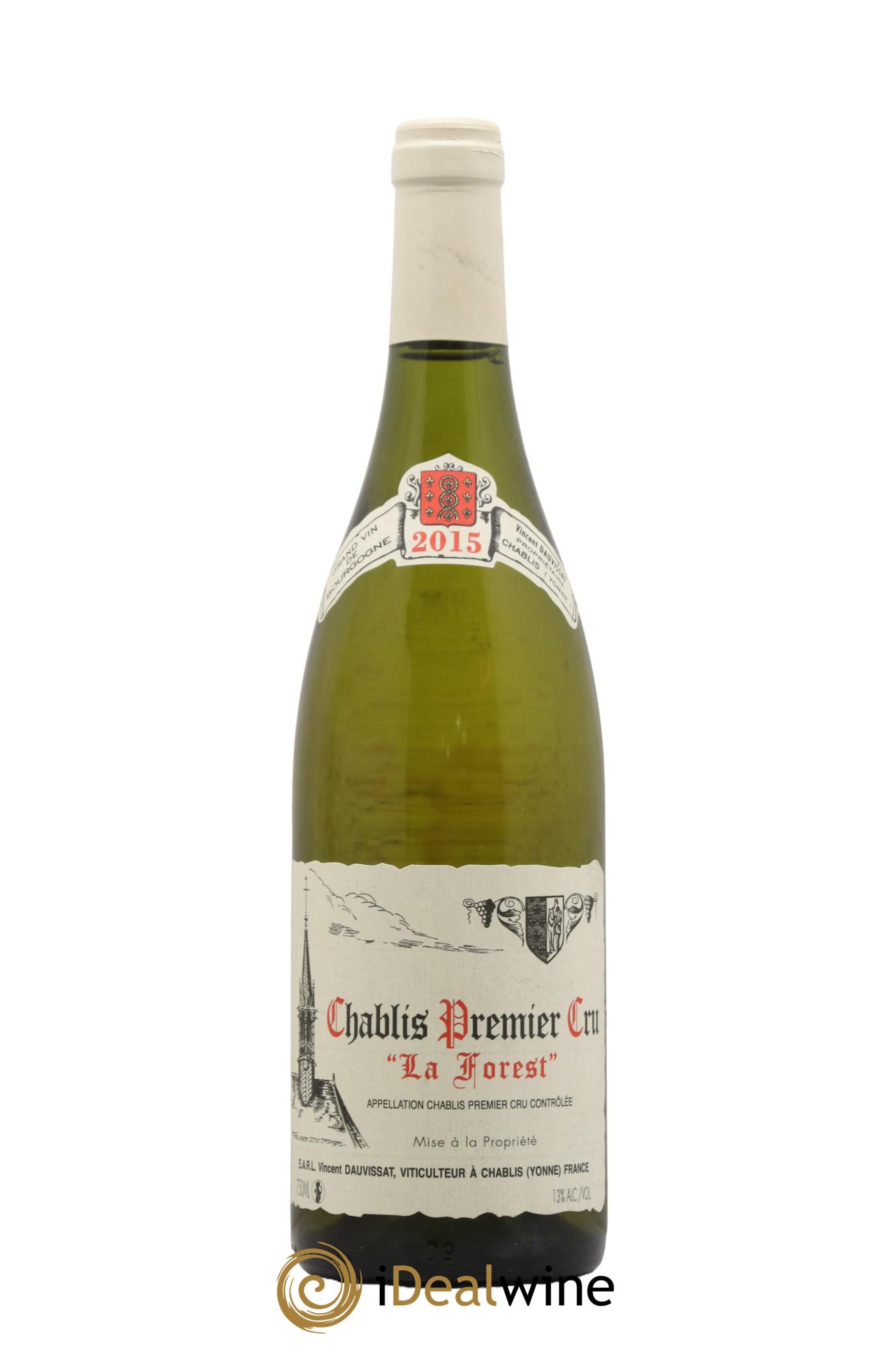 Chablis 1er Cru La Forest Vincent Dauvissat (Domaine) 2015 - Lot de 1 bouteille - 0
