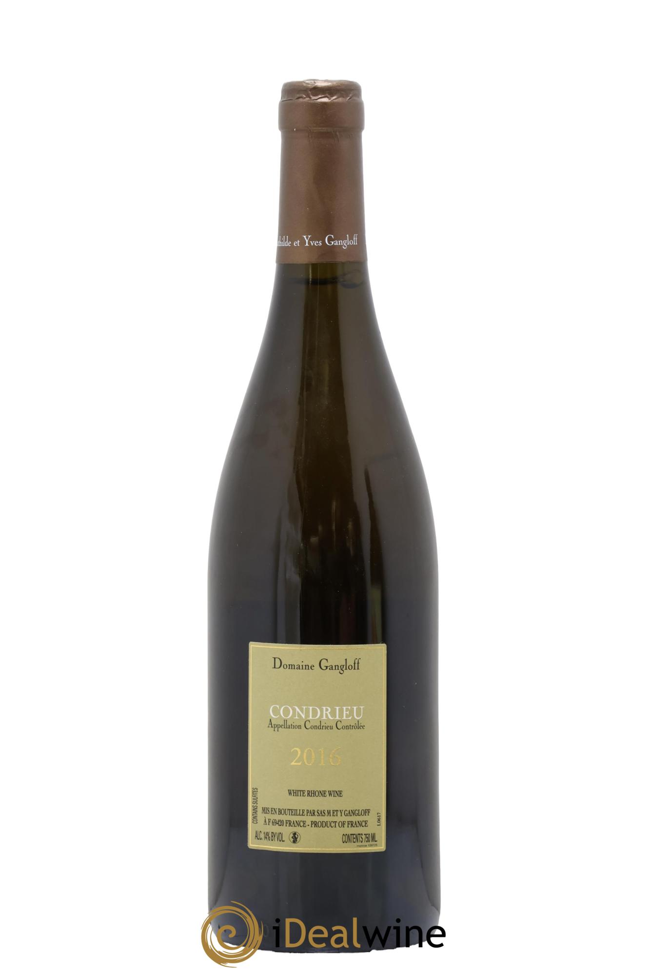 Condrieu Domaine Gangloff (Domaine) 2016 - Lot de 1 bouteille - 1