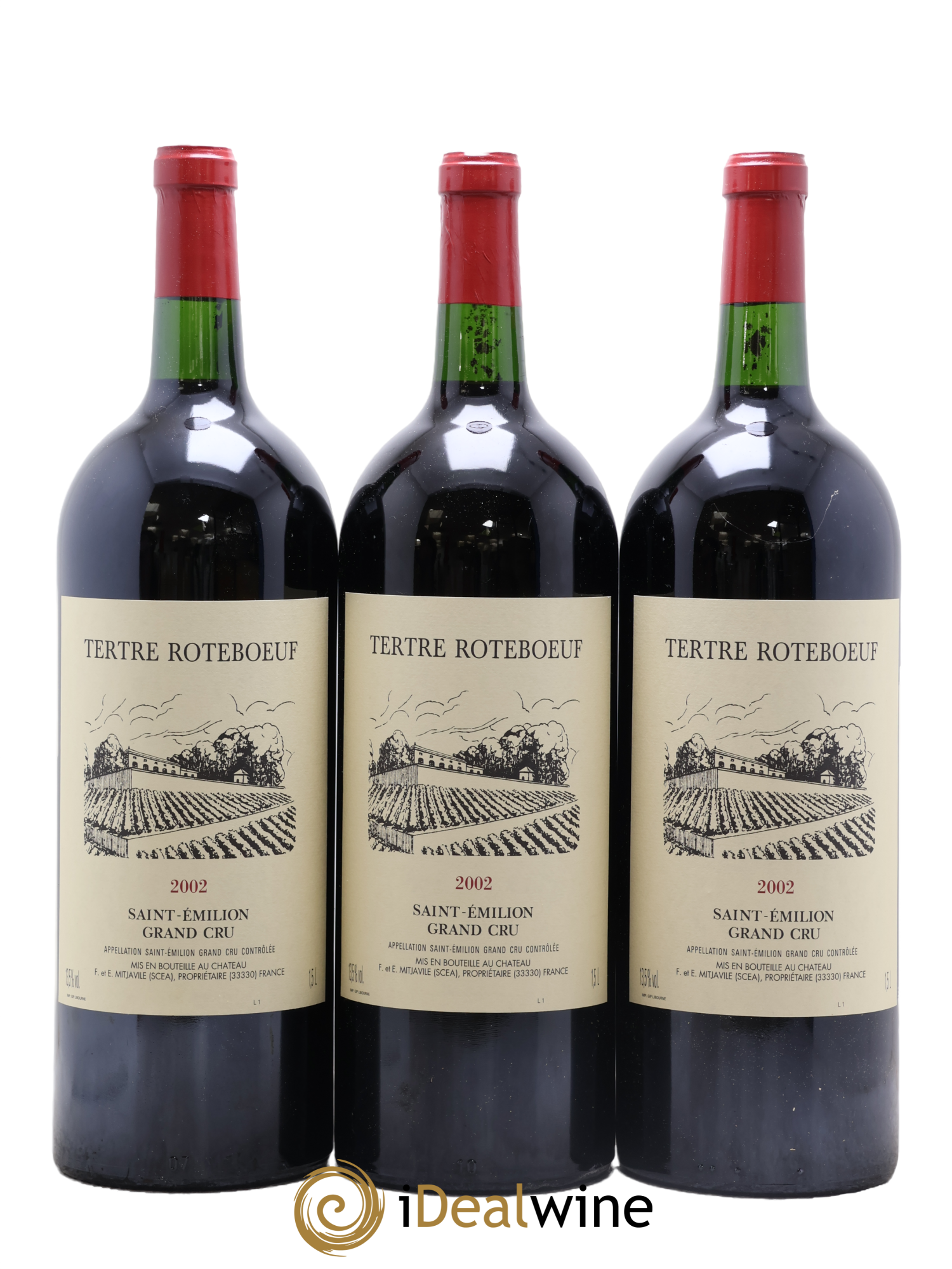 Château Tertre Roteboeuf 2002 - Lot de 6 magnums - 2