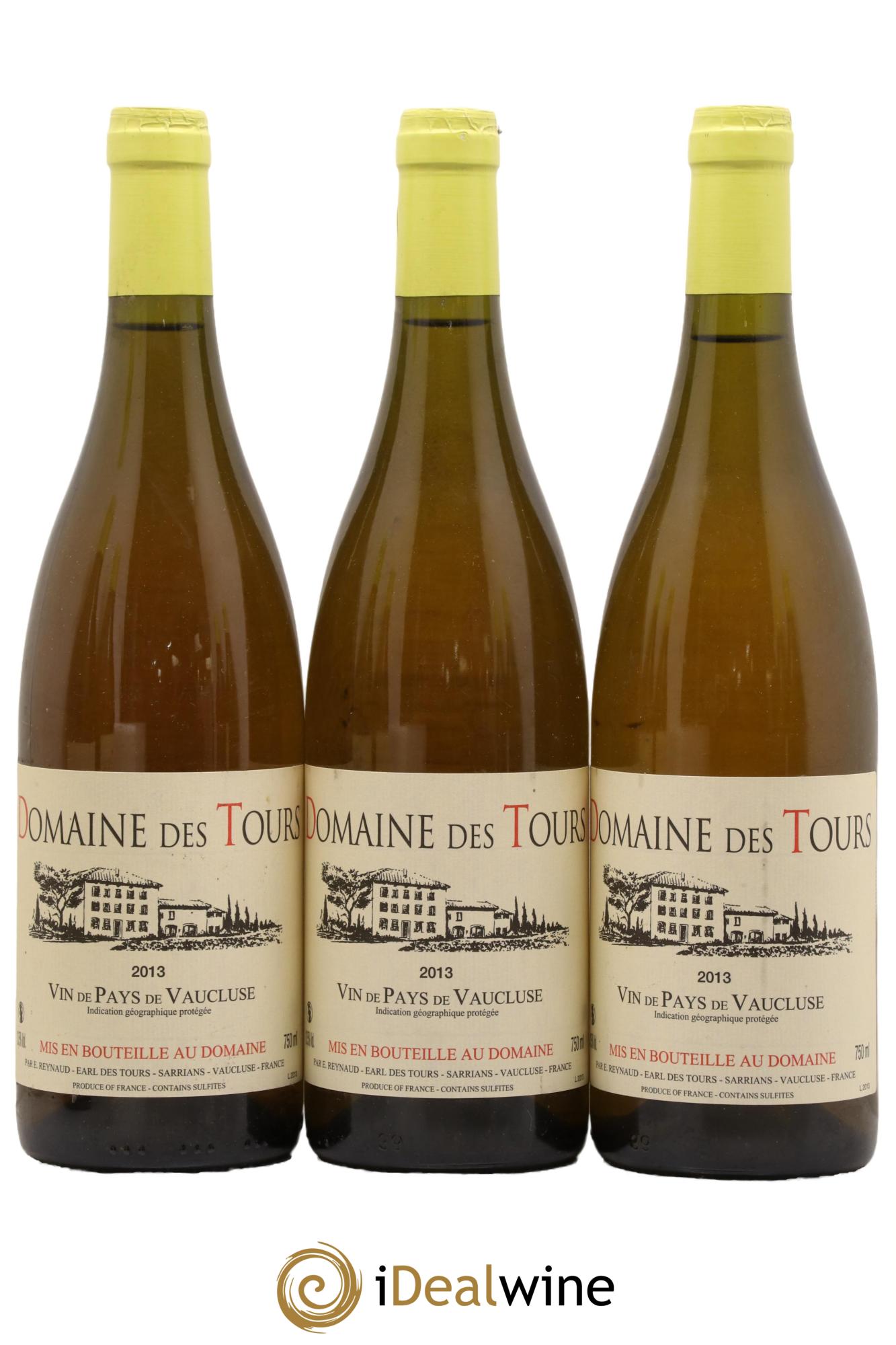 Vaucluse (Vin de Pays de Vaucluse) Domaine des Tours Emmanuel Reynaud 2013 - Lot de 3 bouteilles - 0