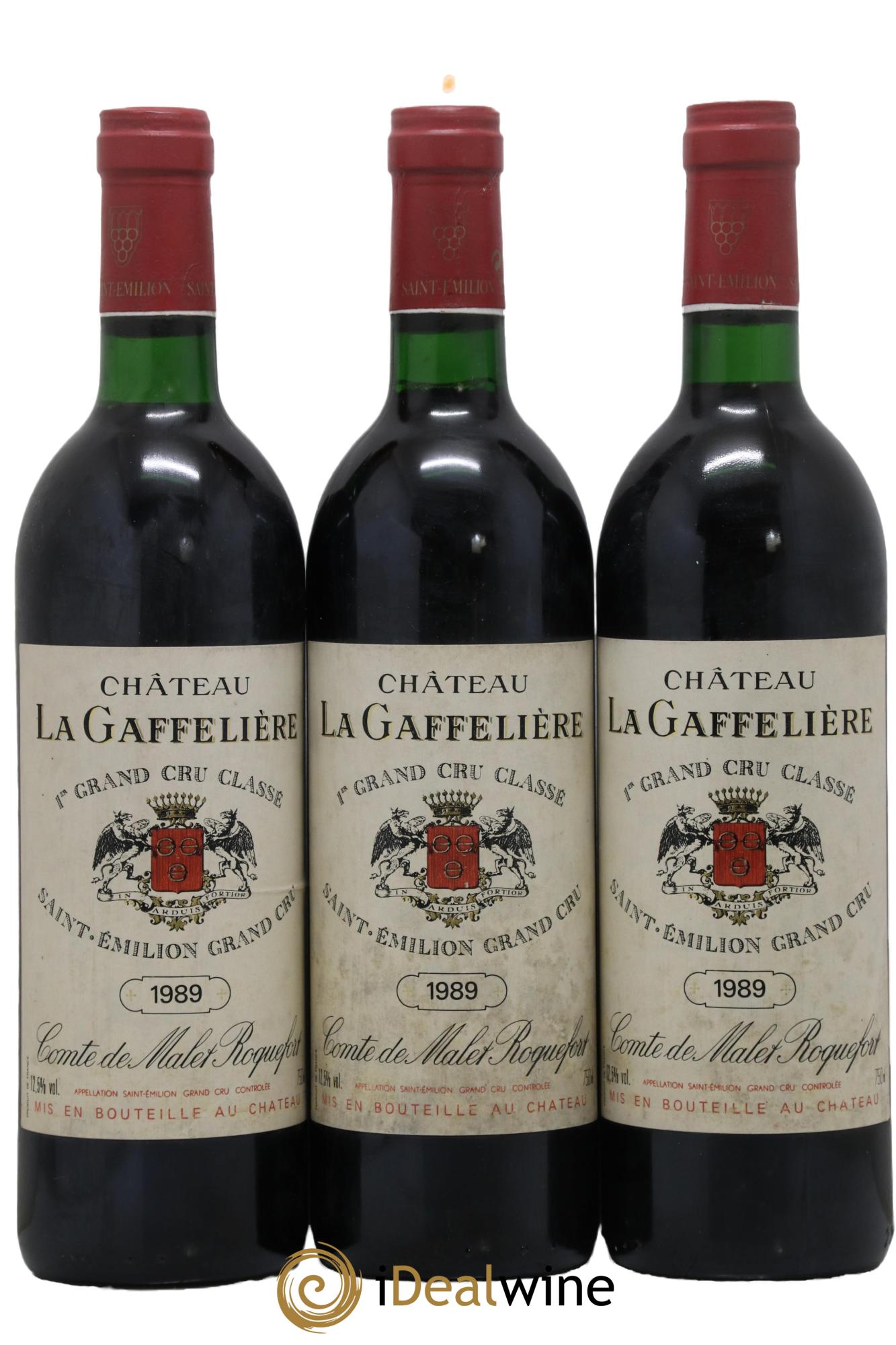 Château la Gaffelière 1er Grand Cru Classé B 1989 - Lot de 3 bouteilles - 0