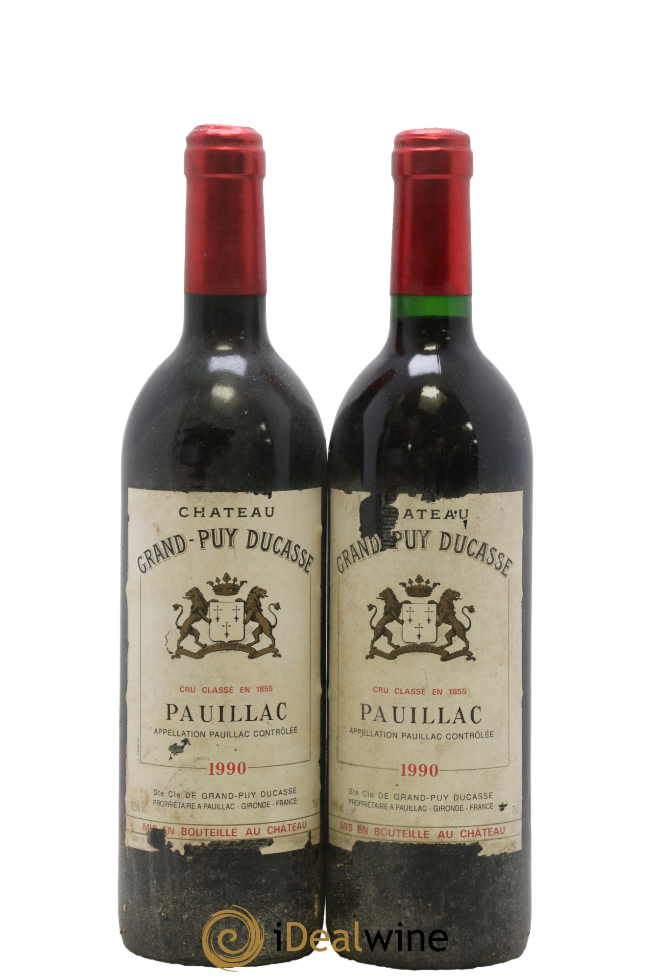 Château Grand Puy Ducasse 5ème Grand Cru Classé 1990 - Lot de 2 bouteilles - 0